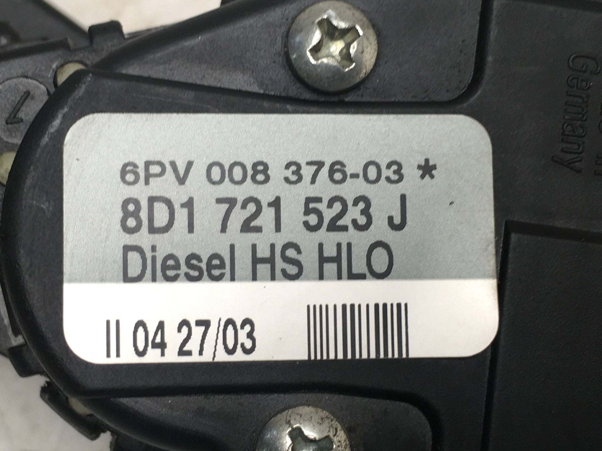 Pedal Acelerador VW 8D1721523J - 8D1721523J