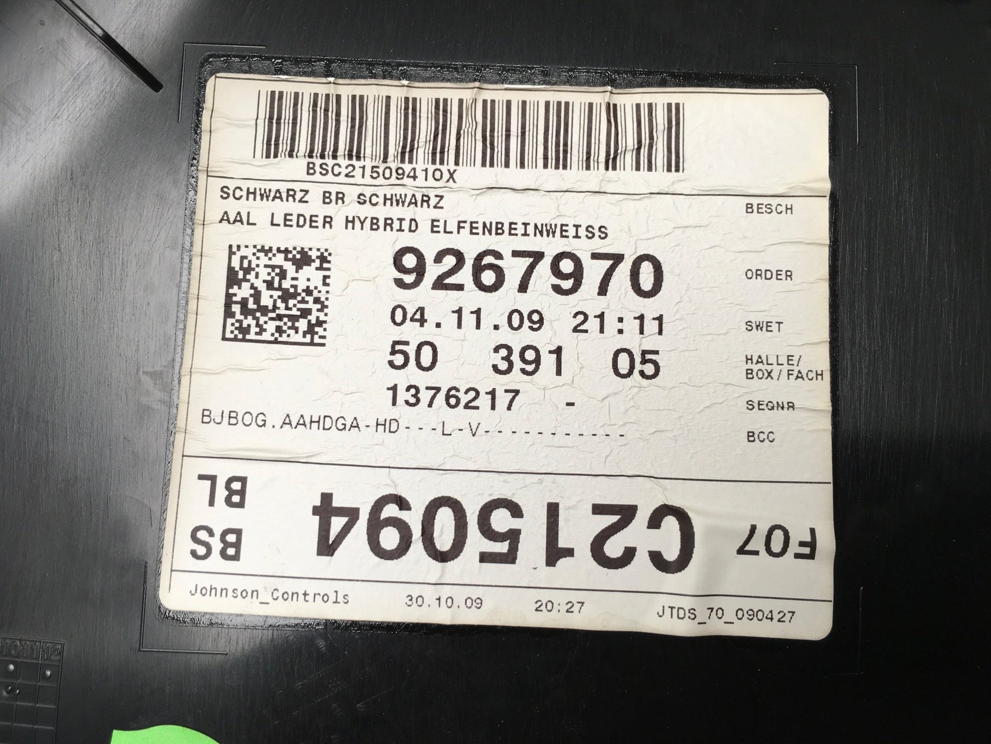 Pilar A BMW 5 F07 - 1751550