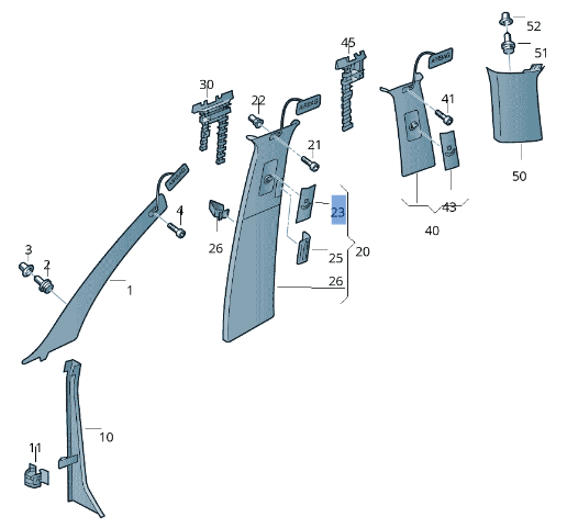 Pilar Izquierdo Porsche Cayenne 9PA - 7L0868311