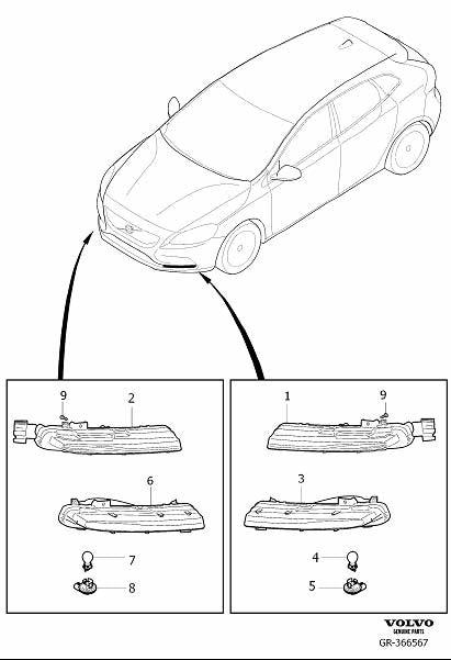 Piloto del dcho Volvo V40 - 31290579
