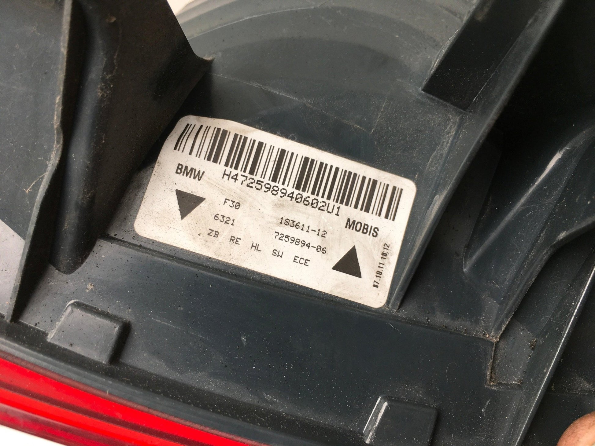 Piloto derecho BMW F30 - 63217259894