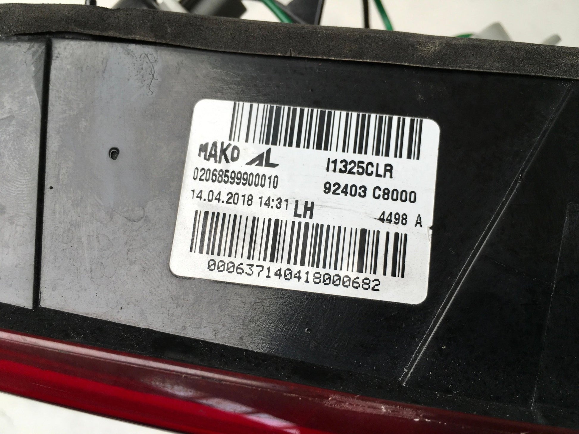 Piloto izquierdo maletero Hyundai I20 GB - 92403C8000