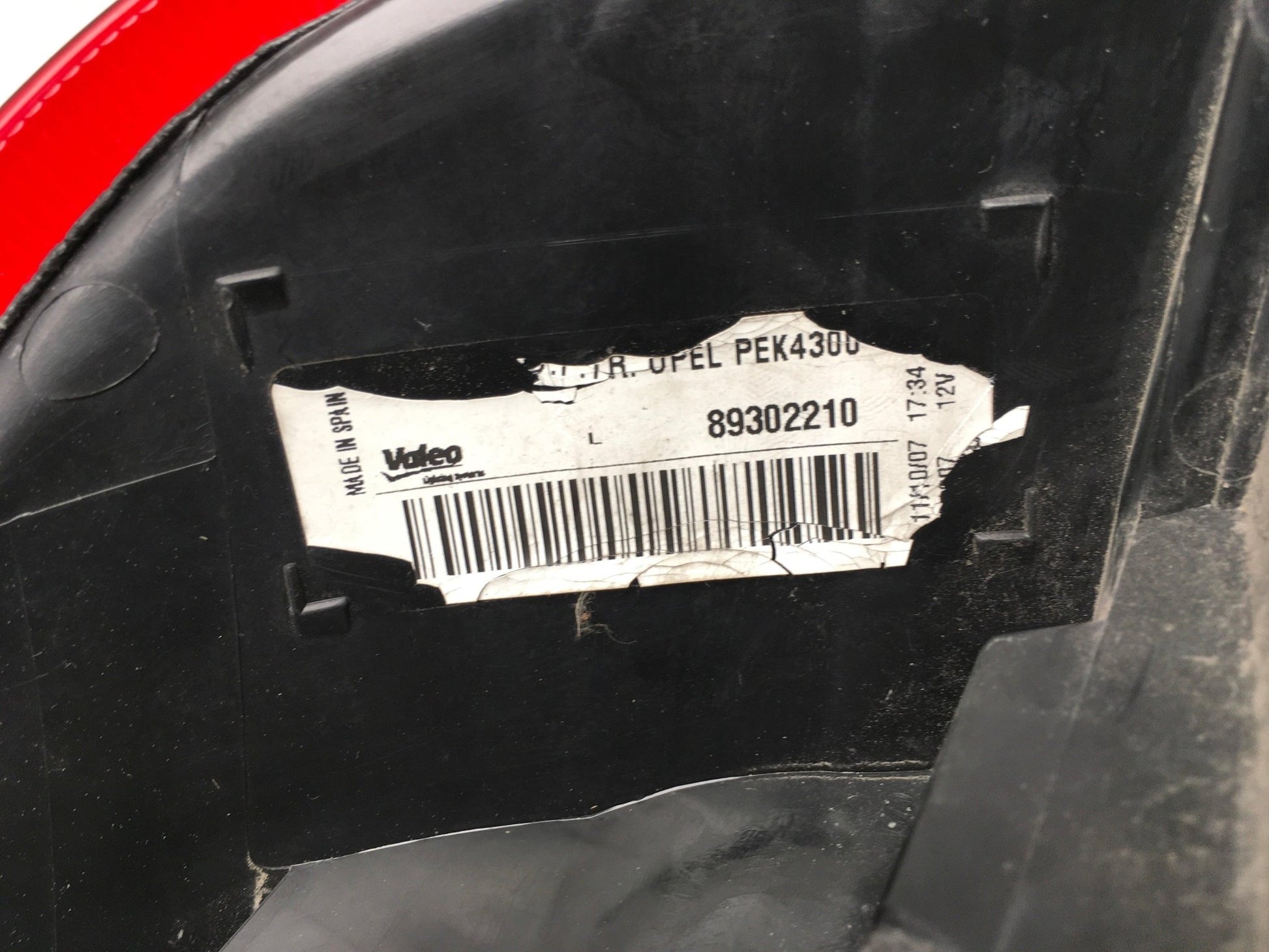 Piloto izquierdo Opel Corsa C - 89302210