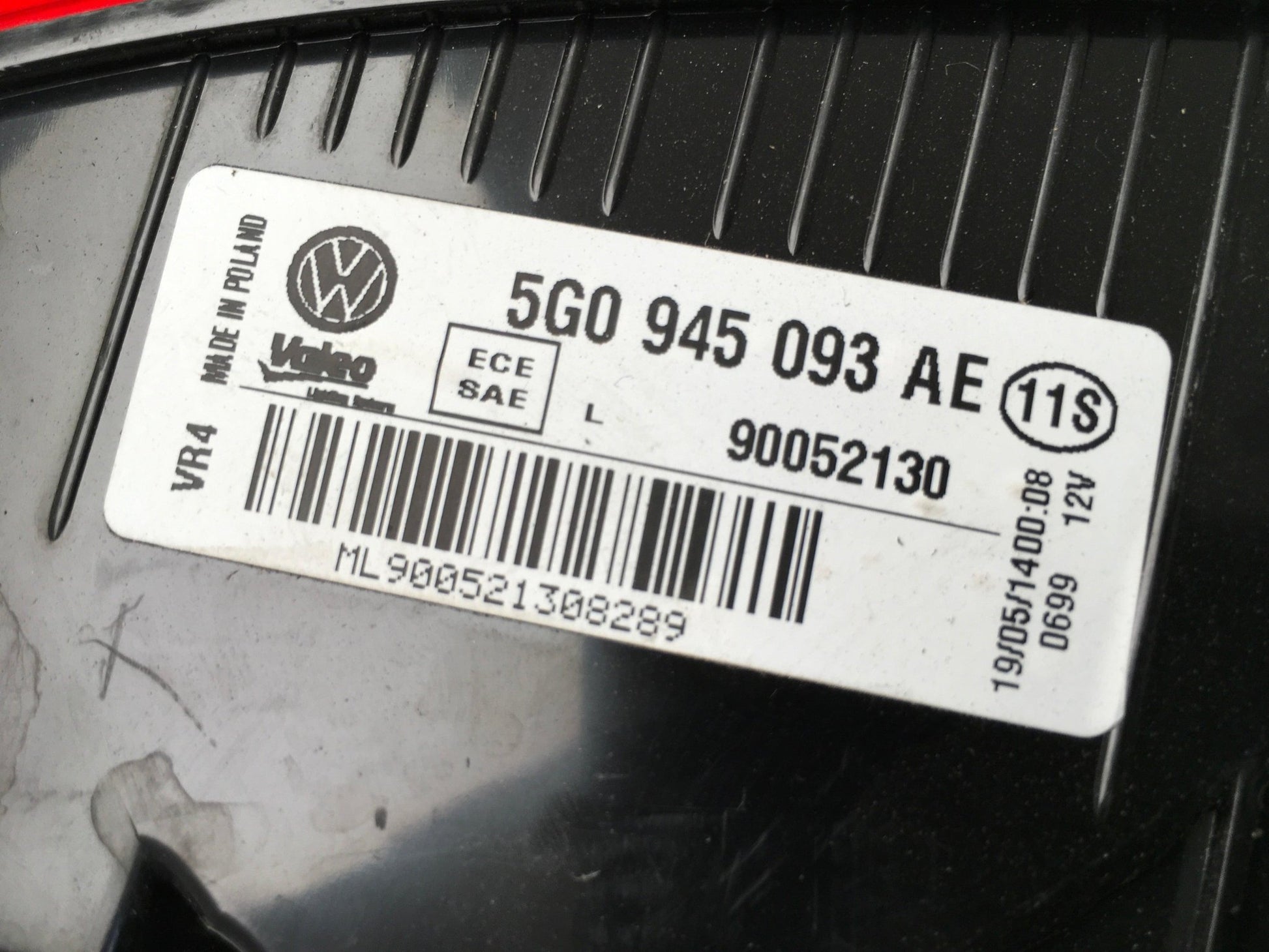 Piloto izquierdo puerta VW Golf VII R-line - 5G0945093AE_