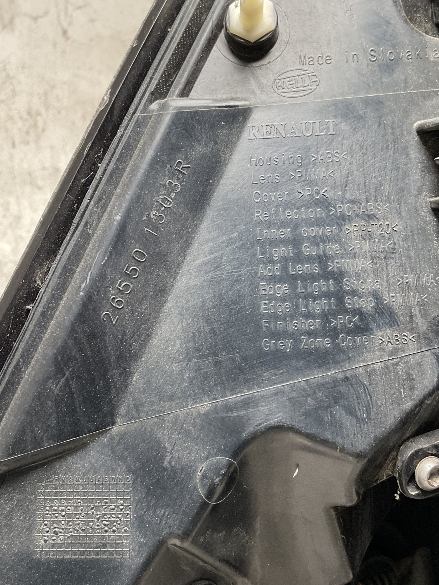 Piloto tra dcho Renault Espace 2015 - 2023 - 265501303R