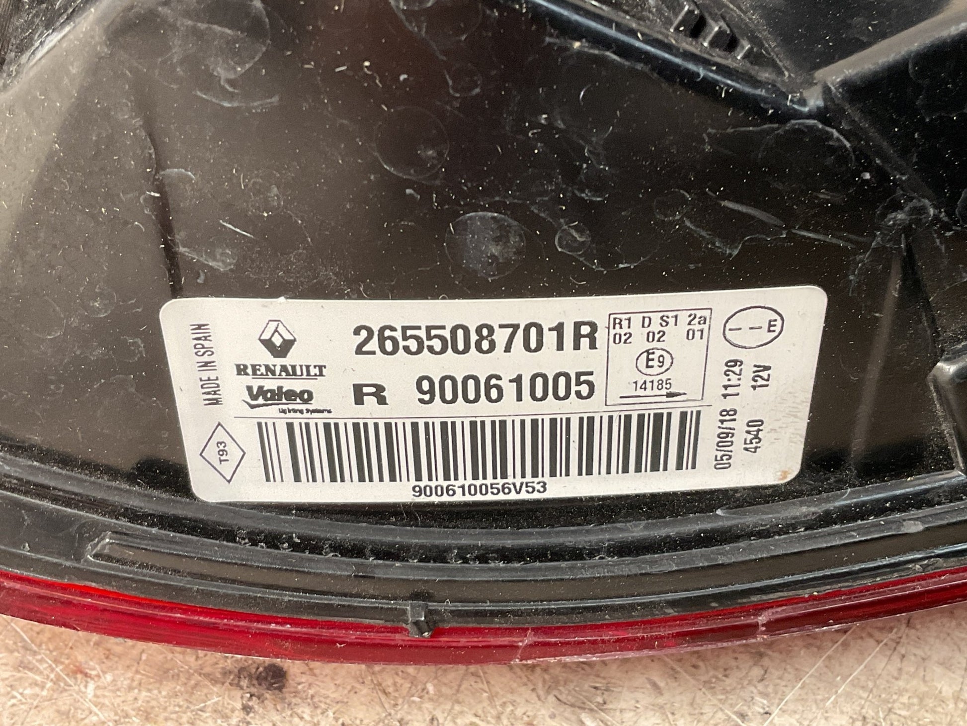 Piloto tra dcho Renault Kadjar 2015 - 2024 - 265508701R