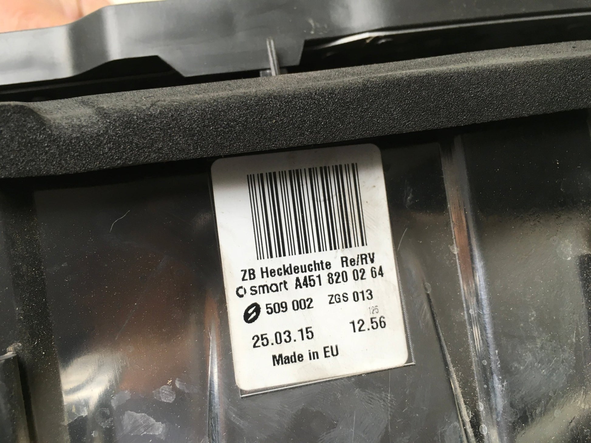 Piloto tra dcho Smart ForTwo A451 - A4518200264