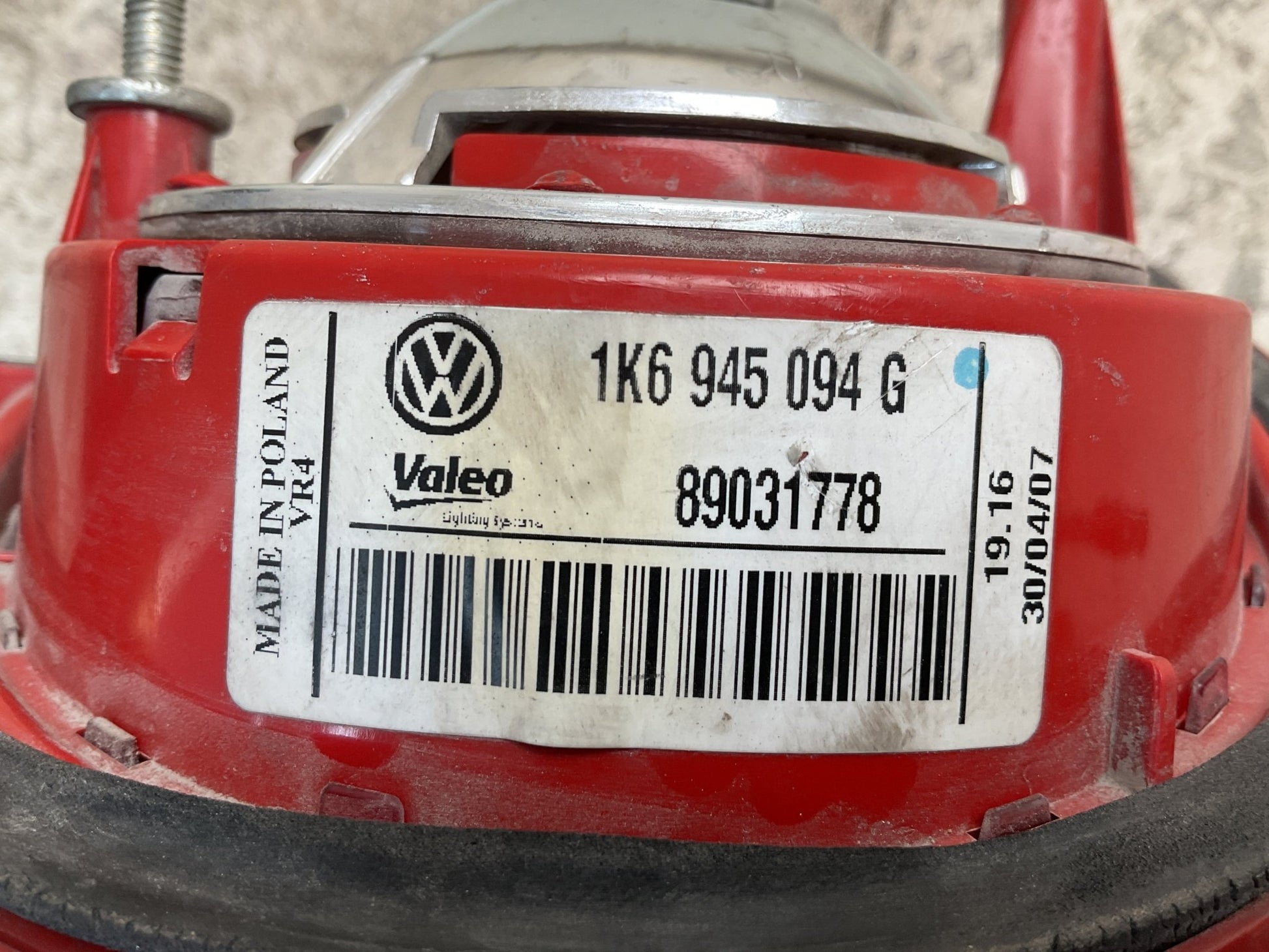 Piloto tra dcho VW Golf V 03-09 - 1K6945094
