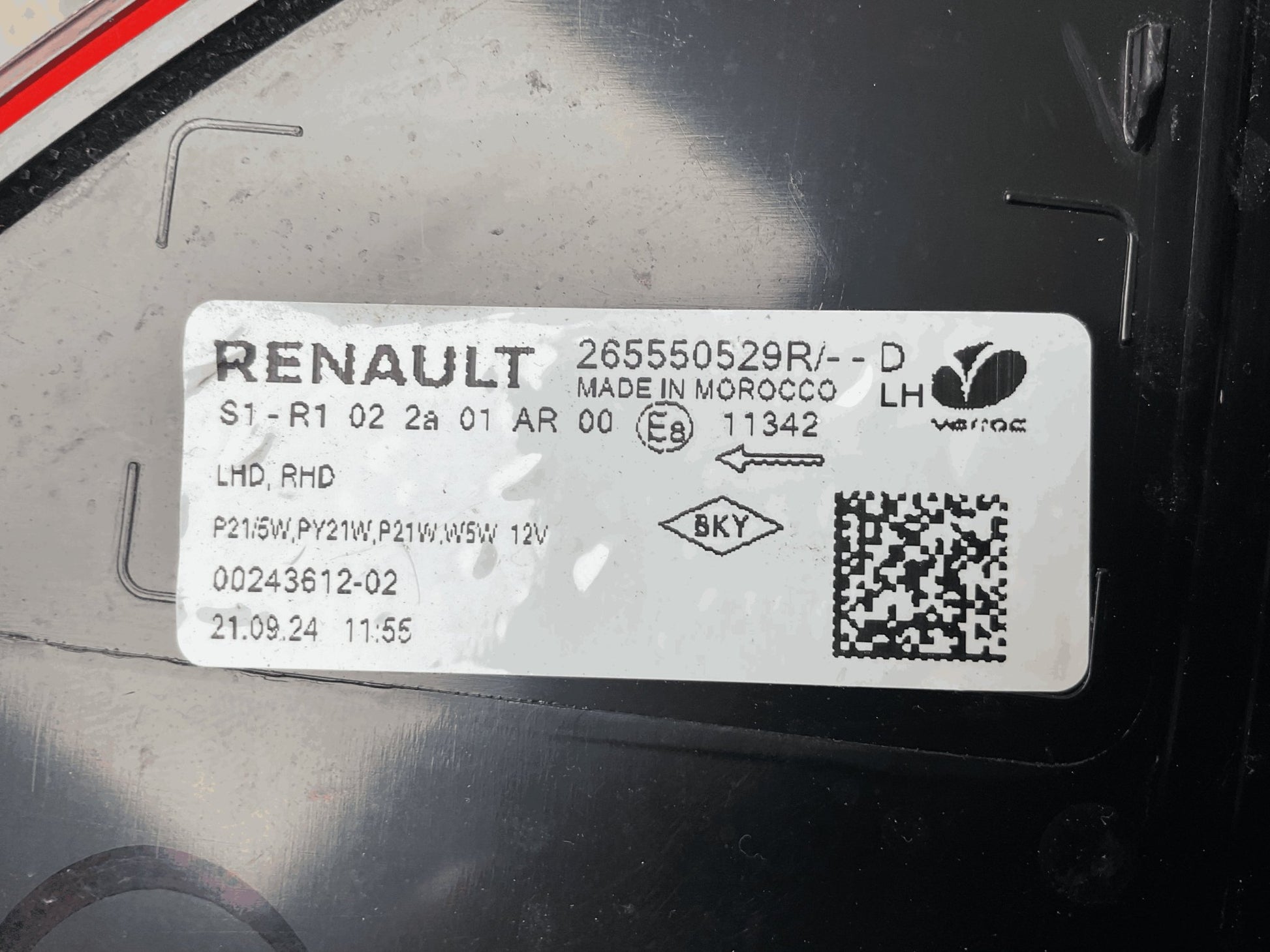 Piloto tra izq Dacia Sandero III 265550529R - 265550529R