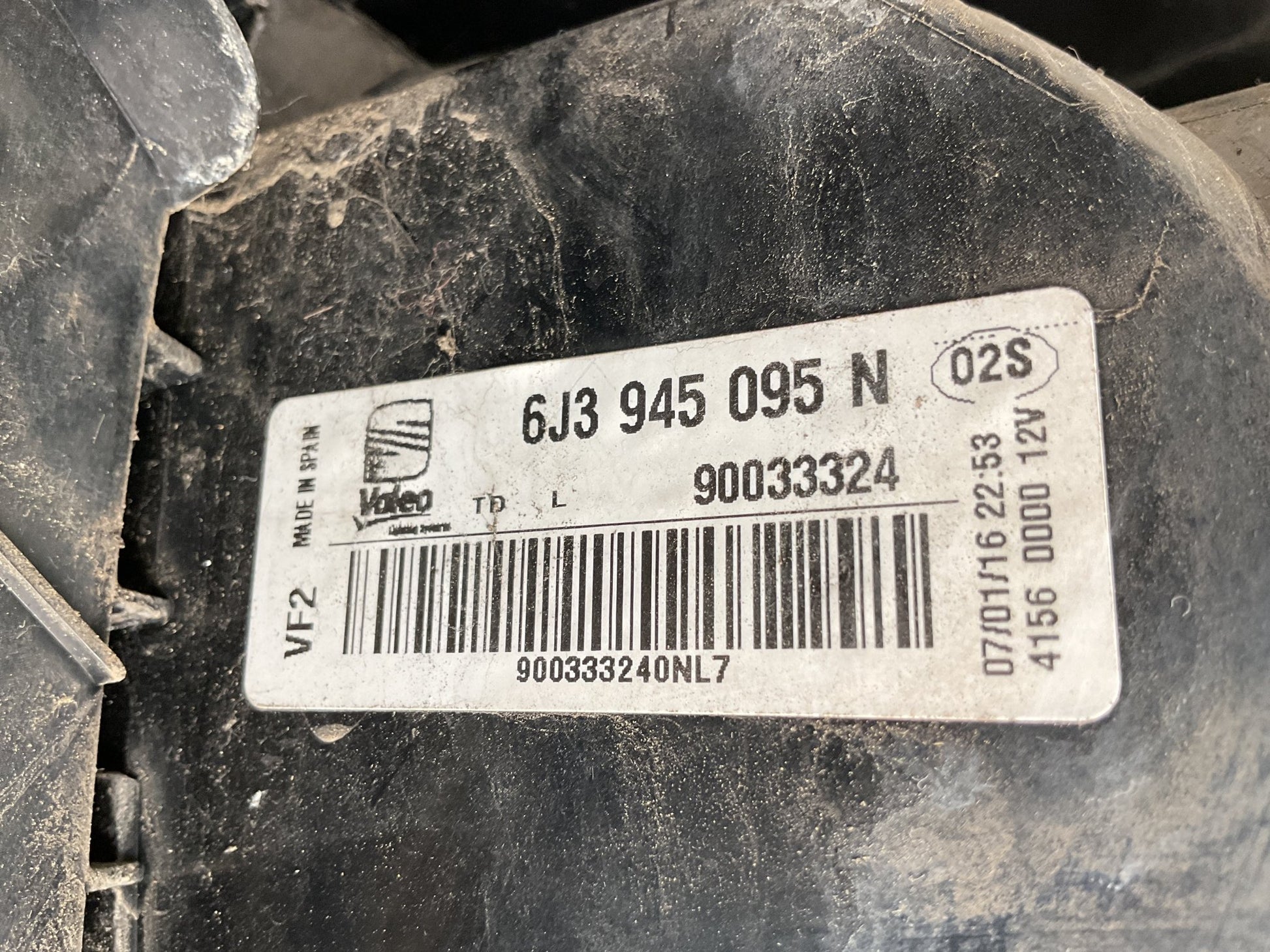 Piloto tra izq SEAT Ibiza IV 08-17 - 6J3945095