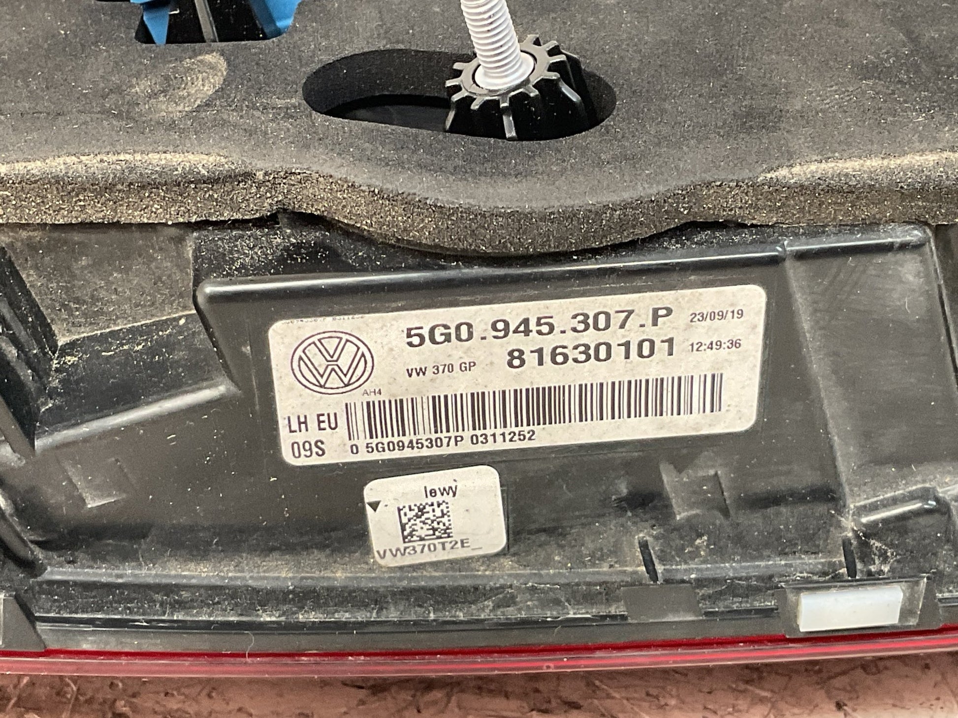 Piloto tra izq VW Golf VII 2019 2020 - 5G0945307P