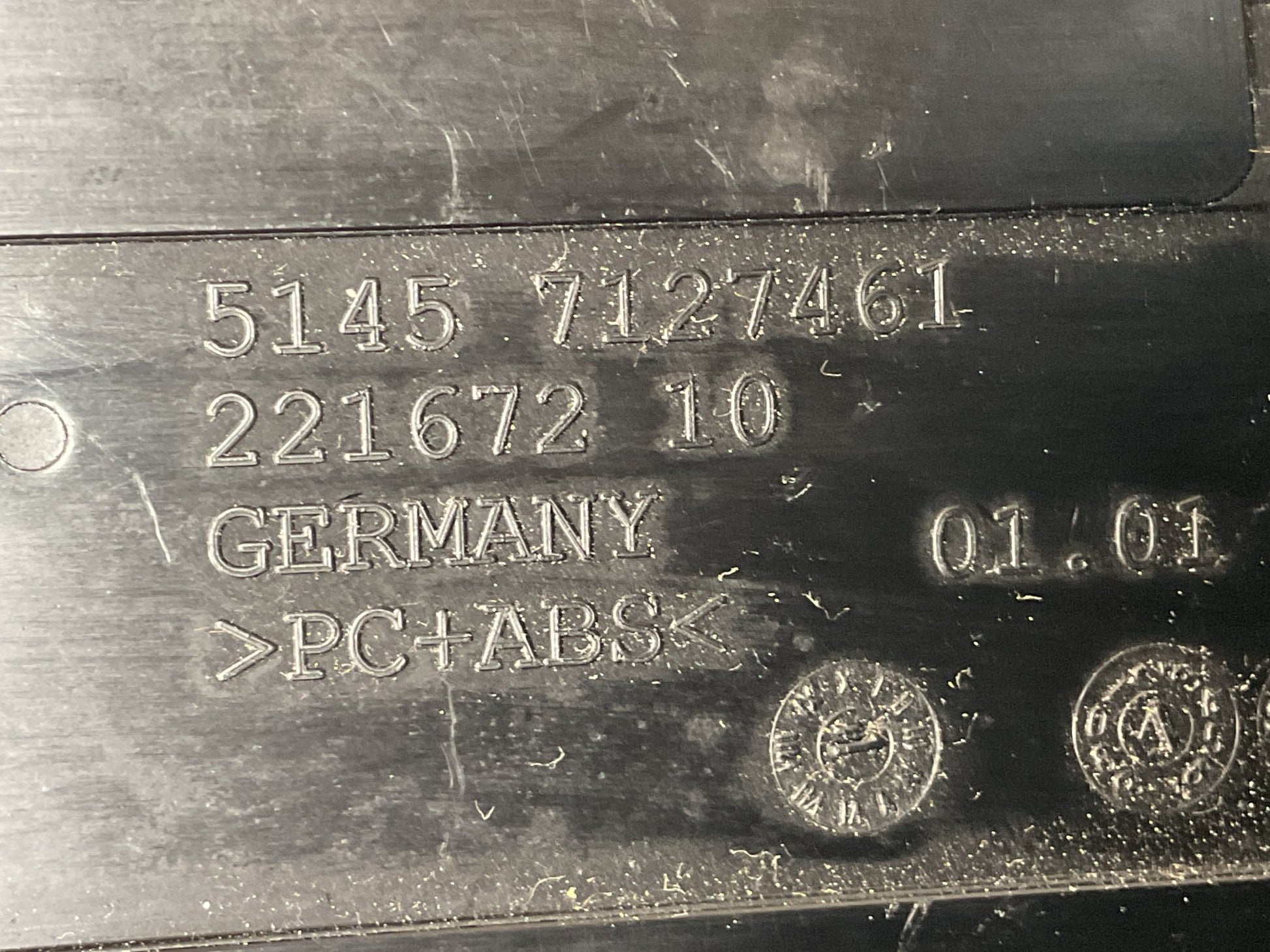 Portavasos dcho BMW 3 2004 - 2011 - 51457127406 _