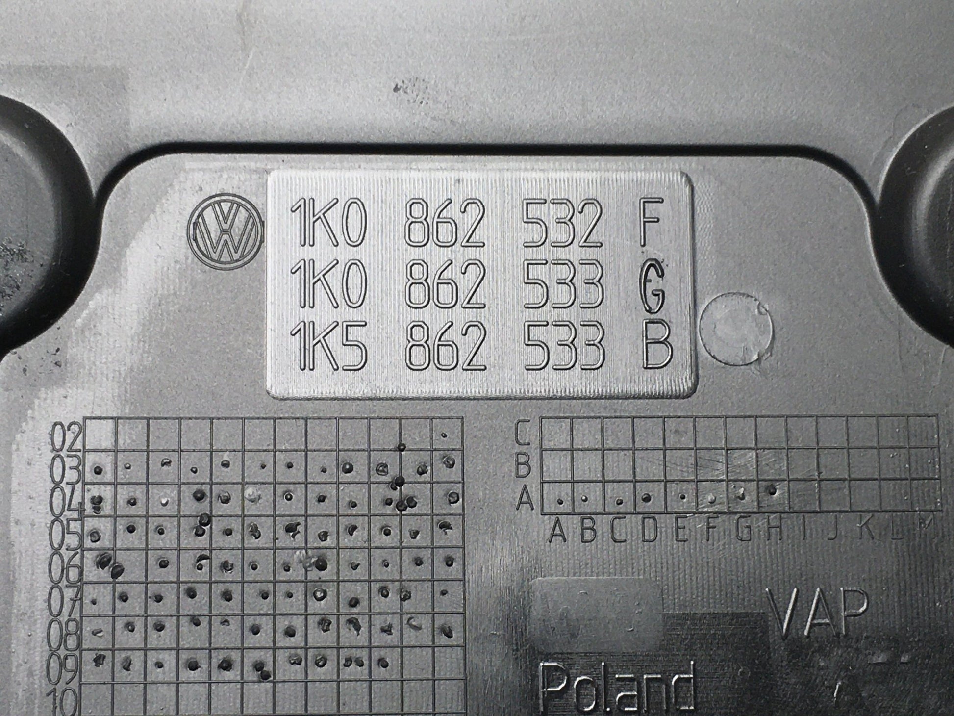Portavasos VW Golf Vi 1K0862532F - 1k0862532F