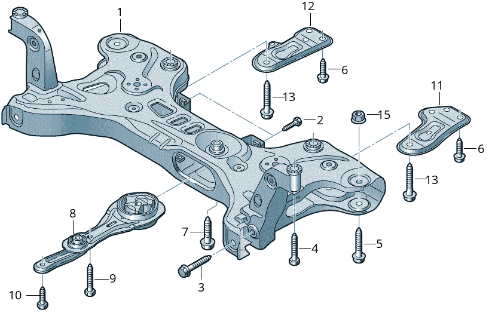 Puente delantero VW 2Q0199315 - 2Q0199315