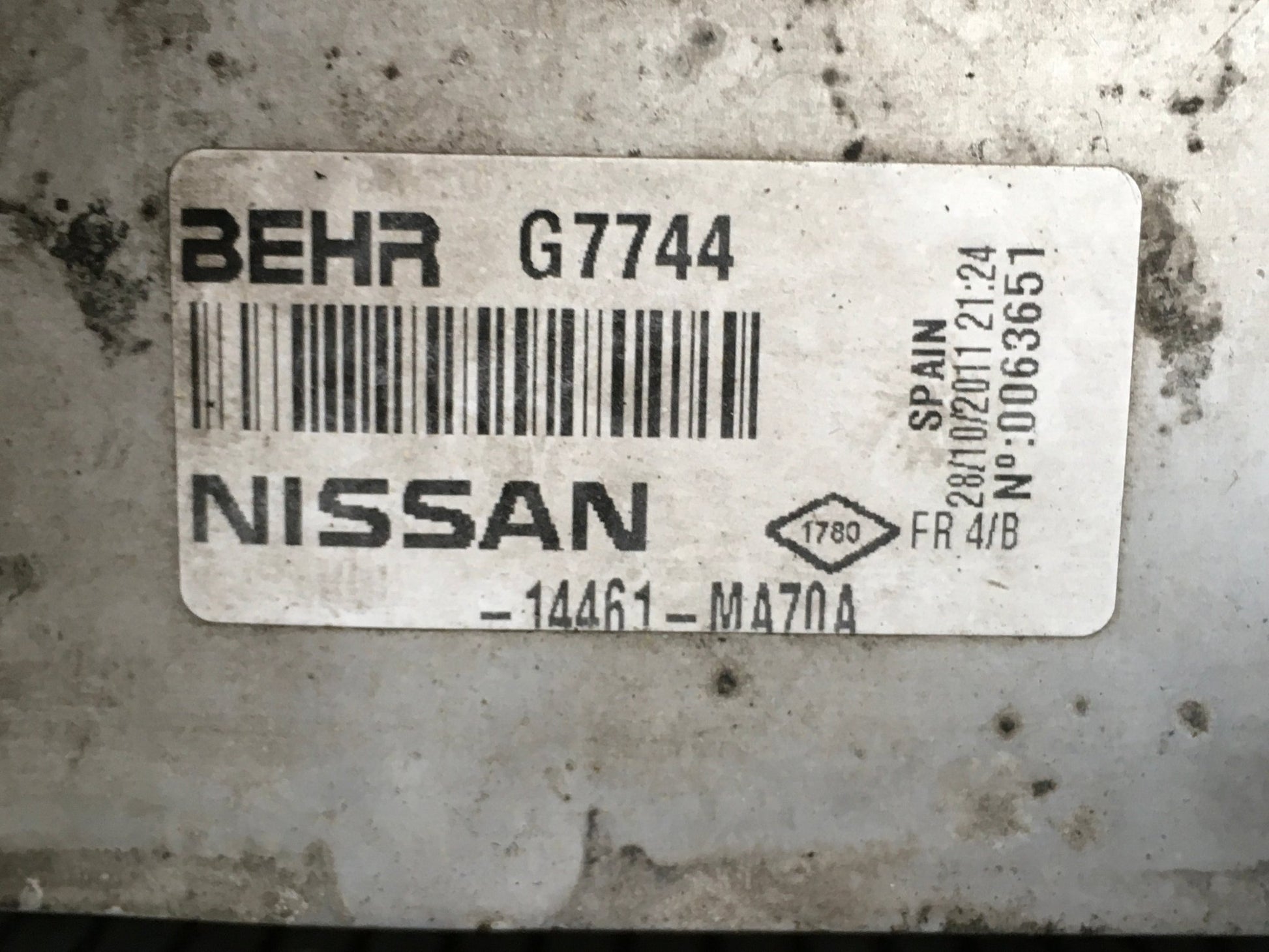 Radiadores Nissan Cabstar F24 2.5 D - 8MK376751221