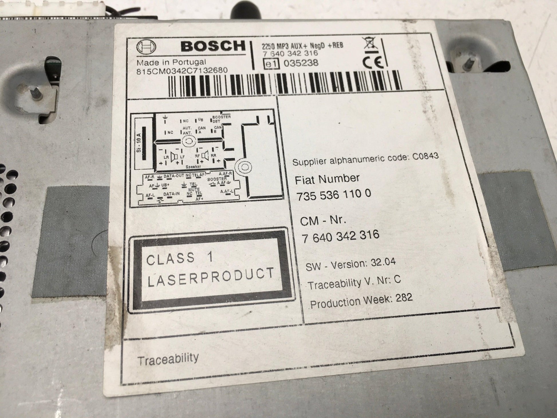 Radio CD Fiat Fiorino III - 7640342316