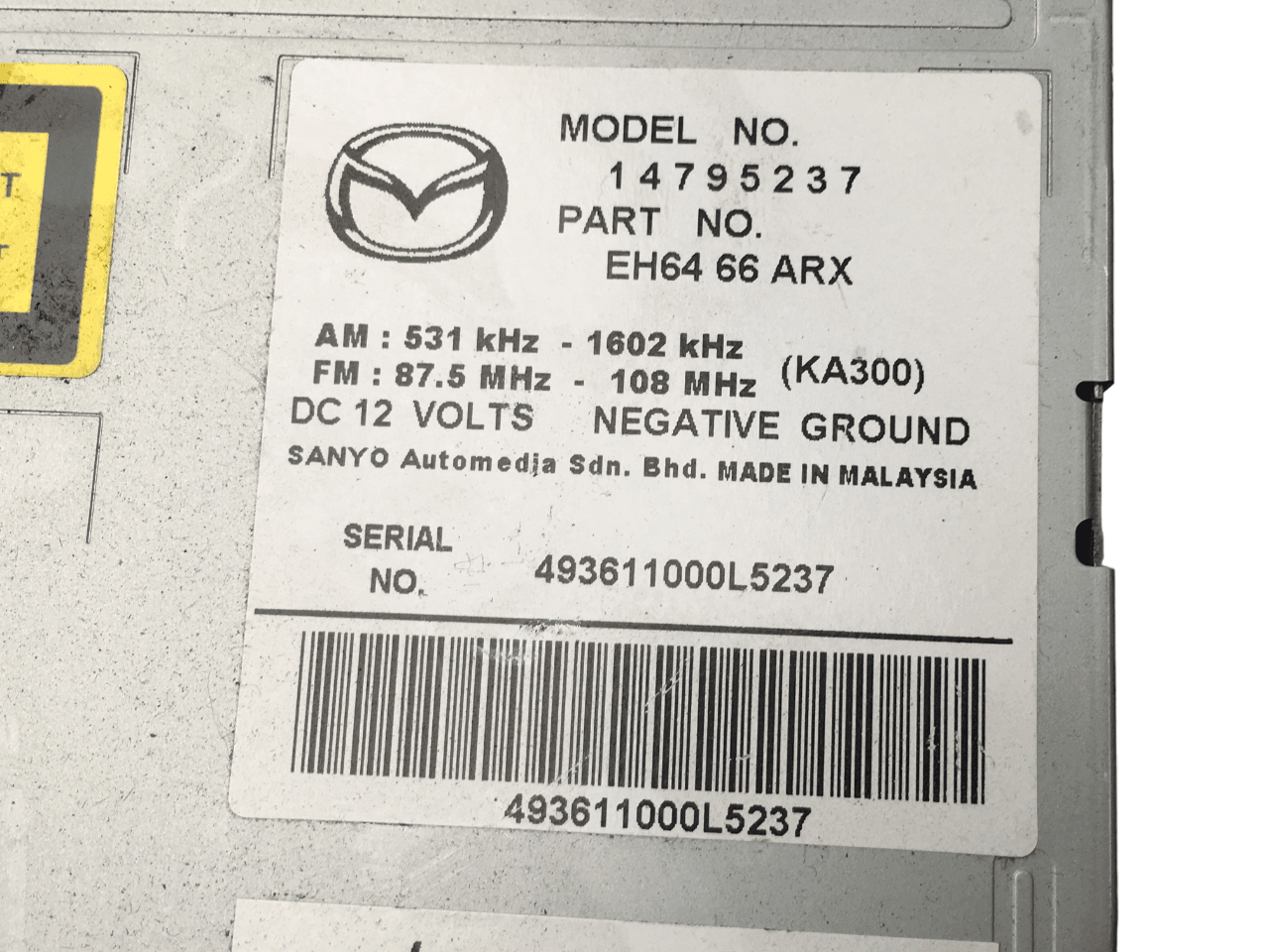 Radio CD Mazda CX - 7 - EH6466ARX