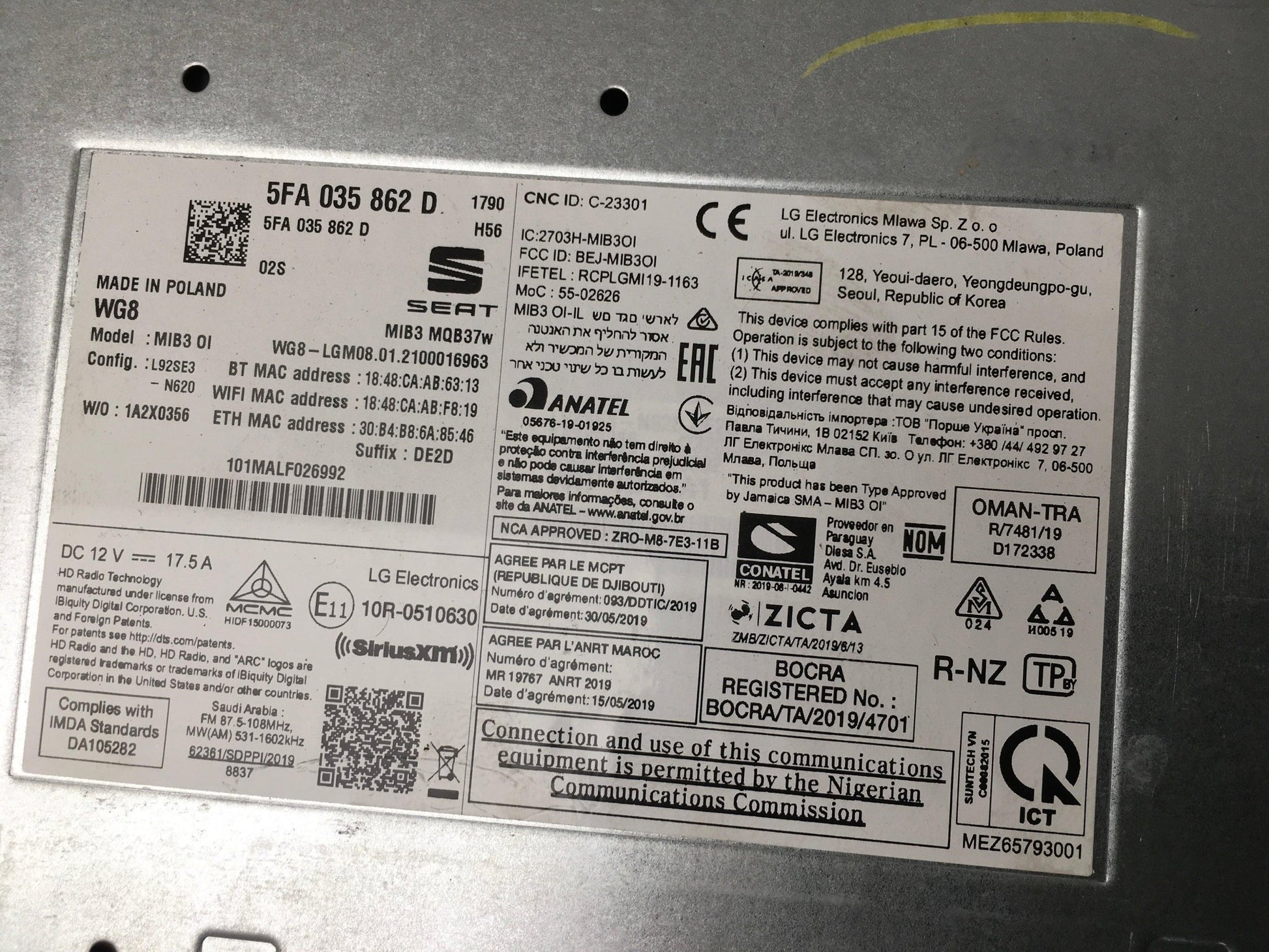 Radio / GPS Cupra Formentor / Leon - 5FA035862D