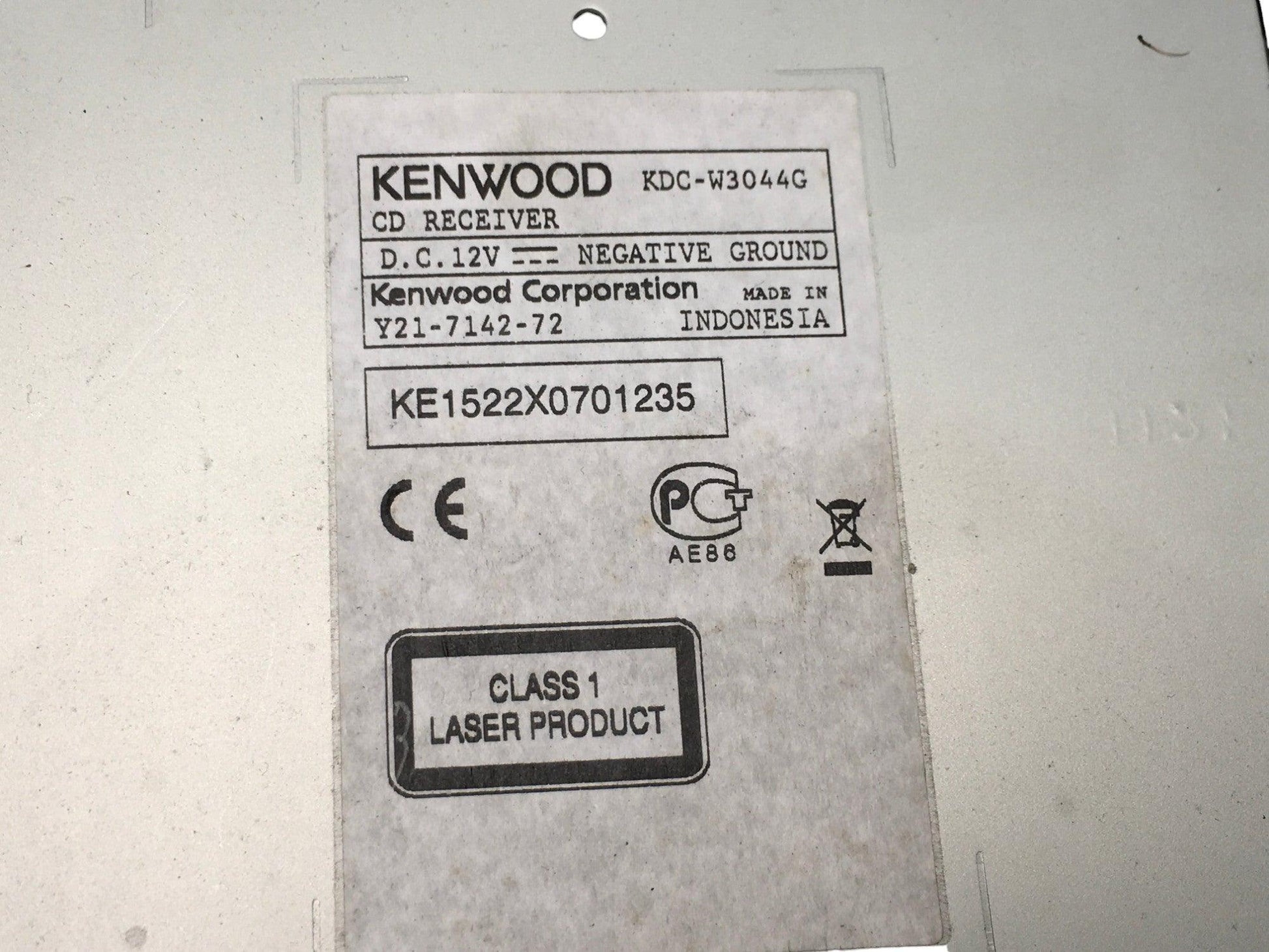 Radio KenWood KDC - W3044G - KDC - W3044G