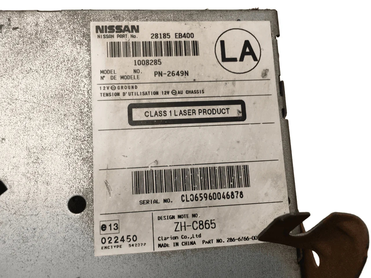 Radio Nissan Frontier 2/ Pathfinder 3 28185EB400