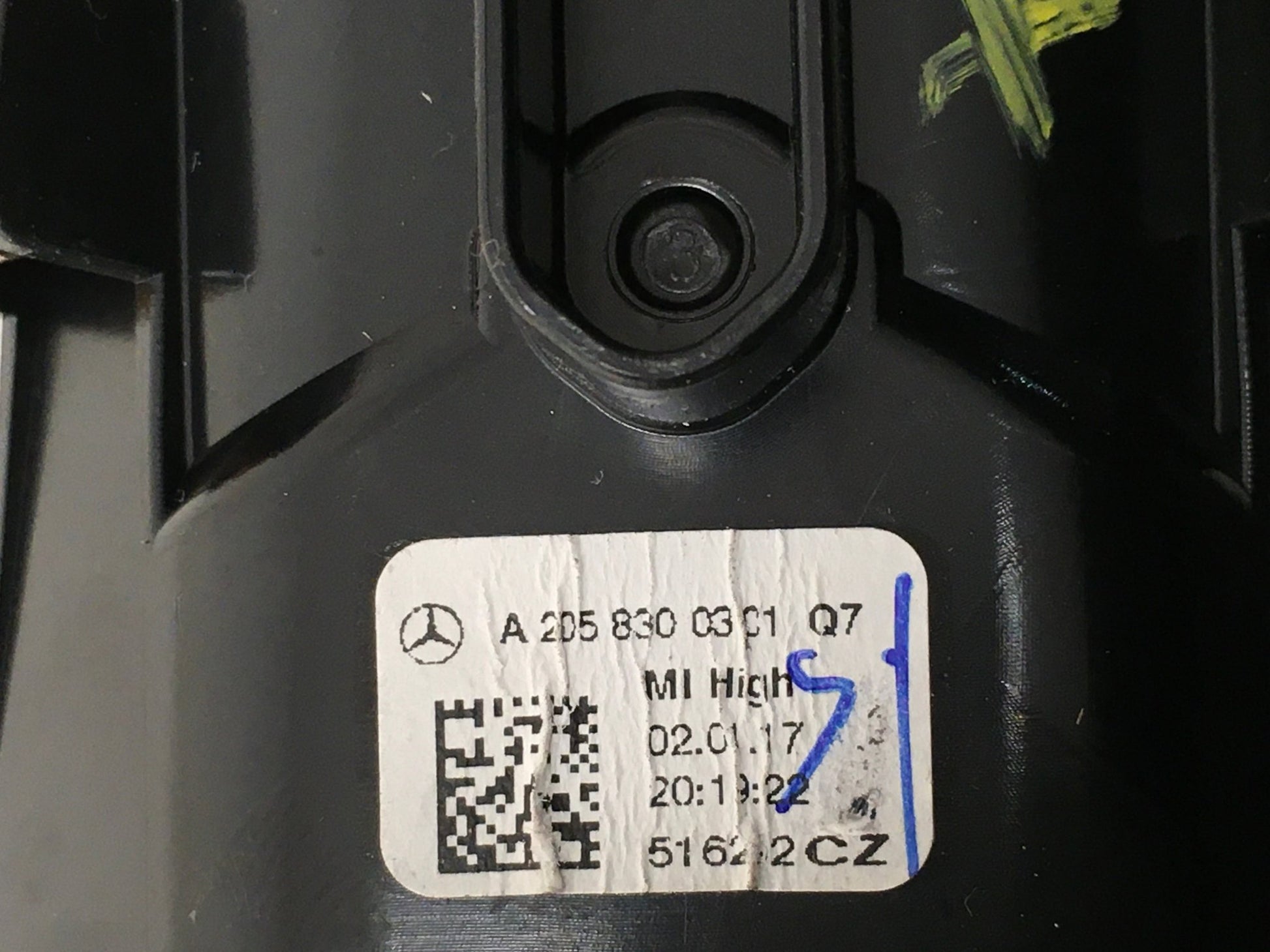 Rejilla aireadora Centro Salpicadero Mercedes W205 - A2058300301