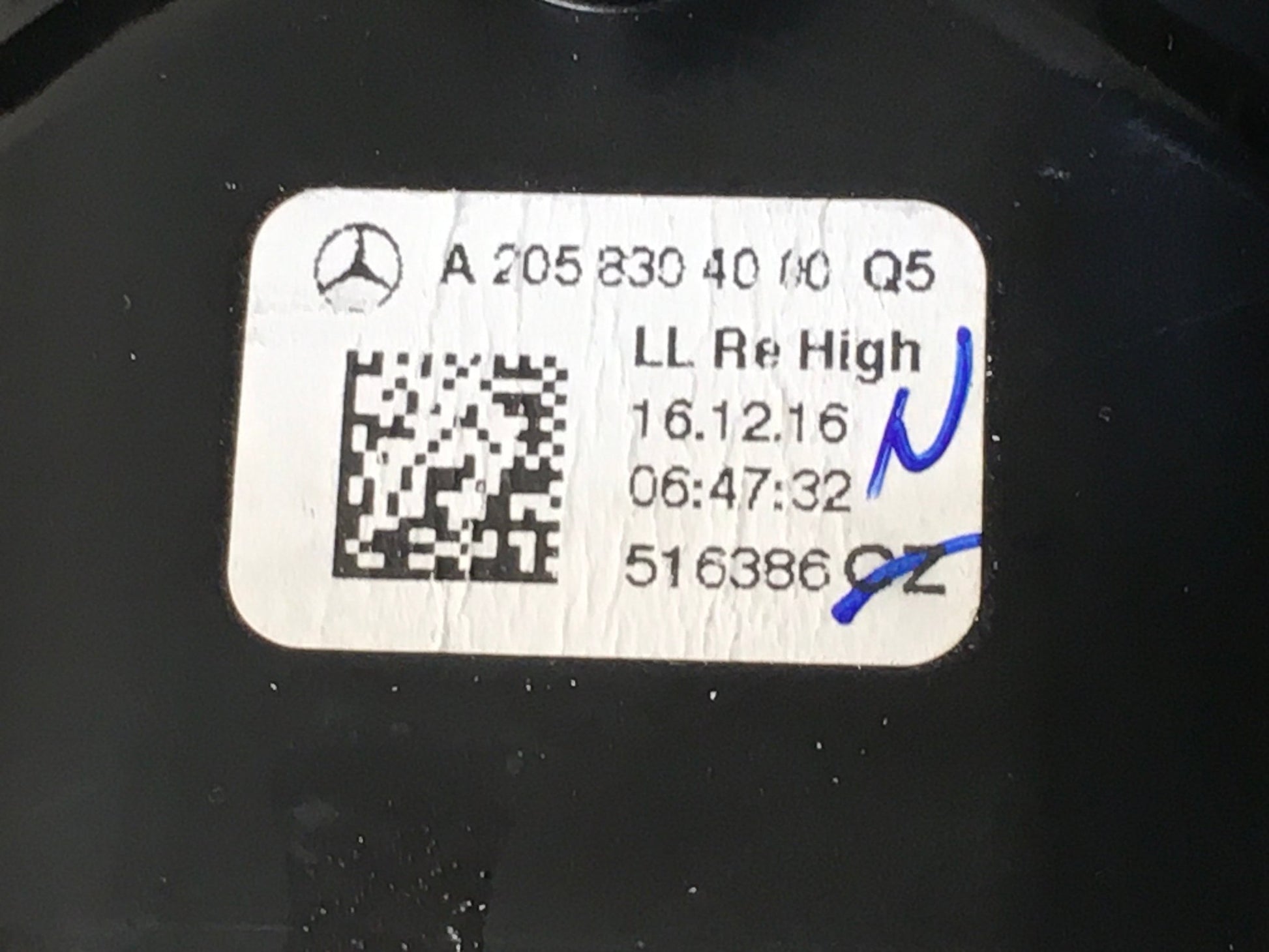 Rejilla aireadora dcha Salpicadero Mercedes W205 - A2058304000