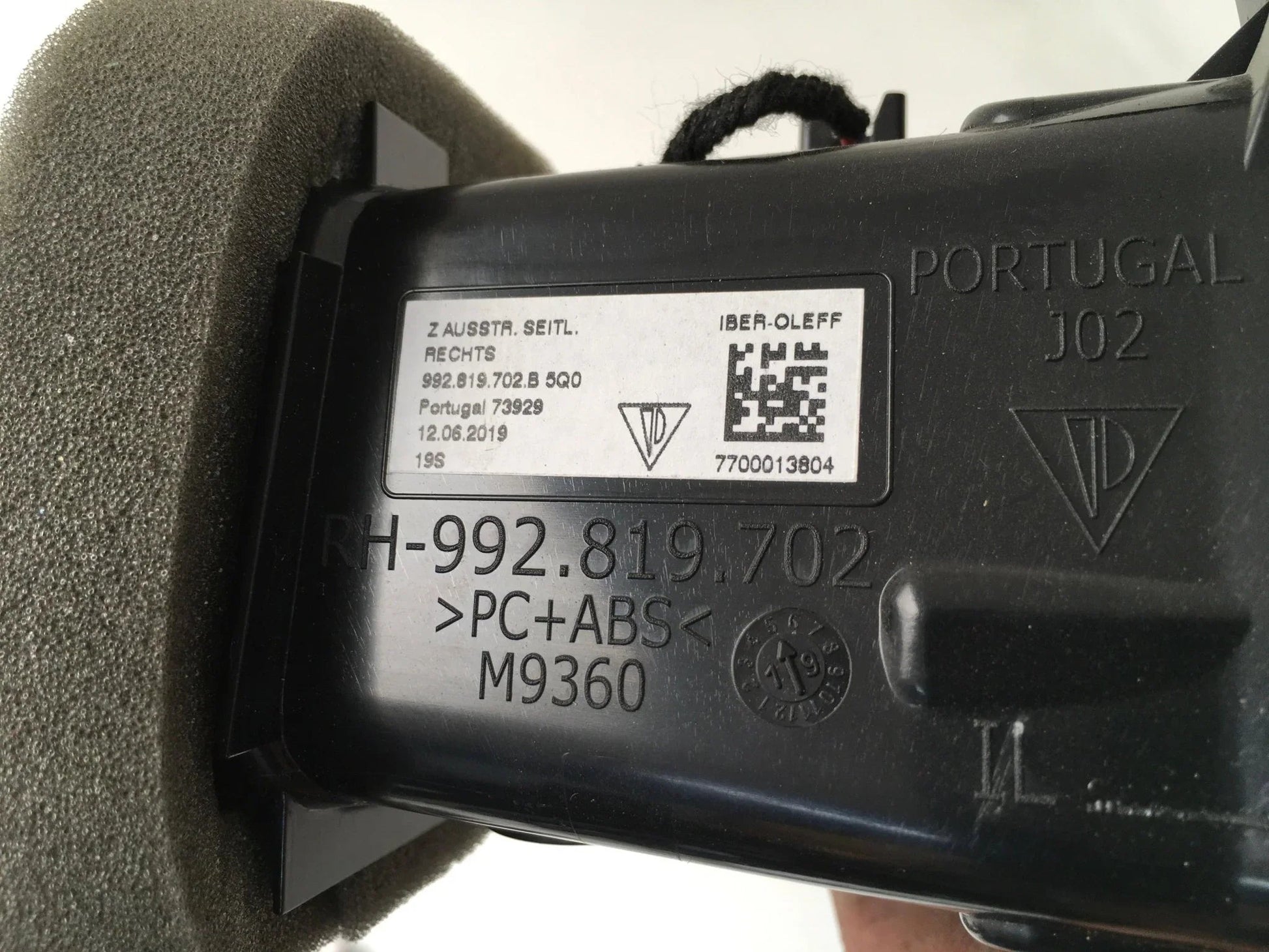 Rejilla Aireadora derecha Porsche 911 992