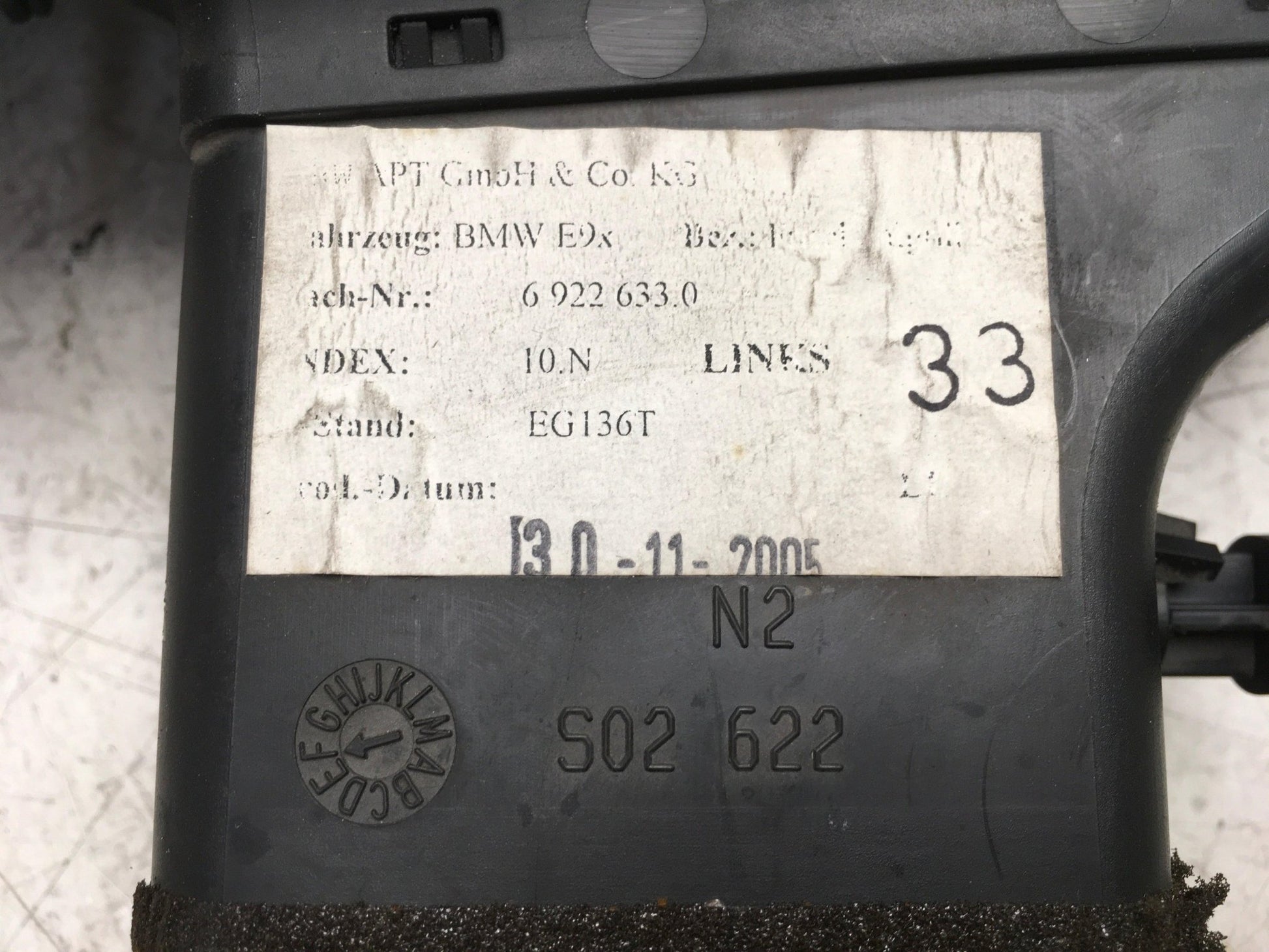 Rejilla aireadora izq BMW 3 E90 - 6922633