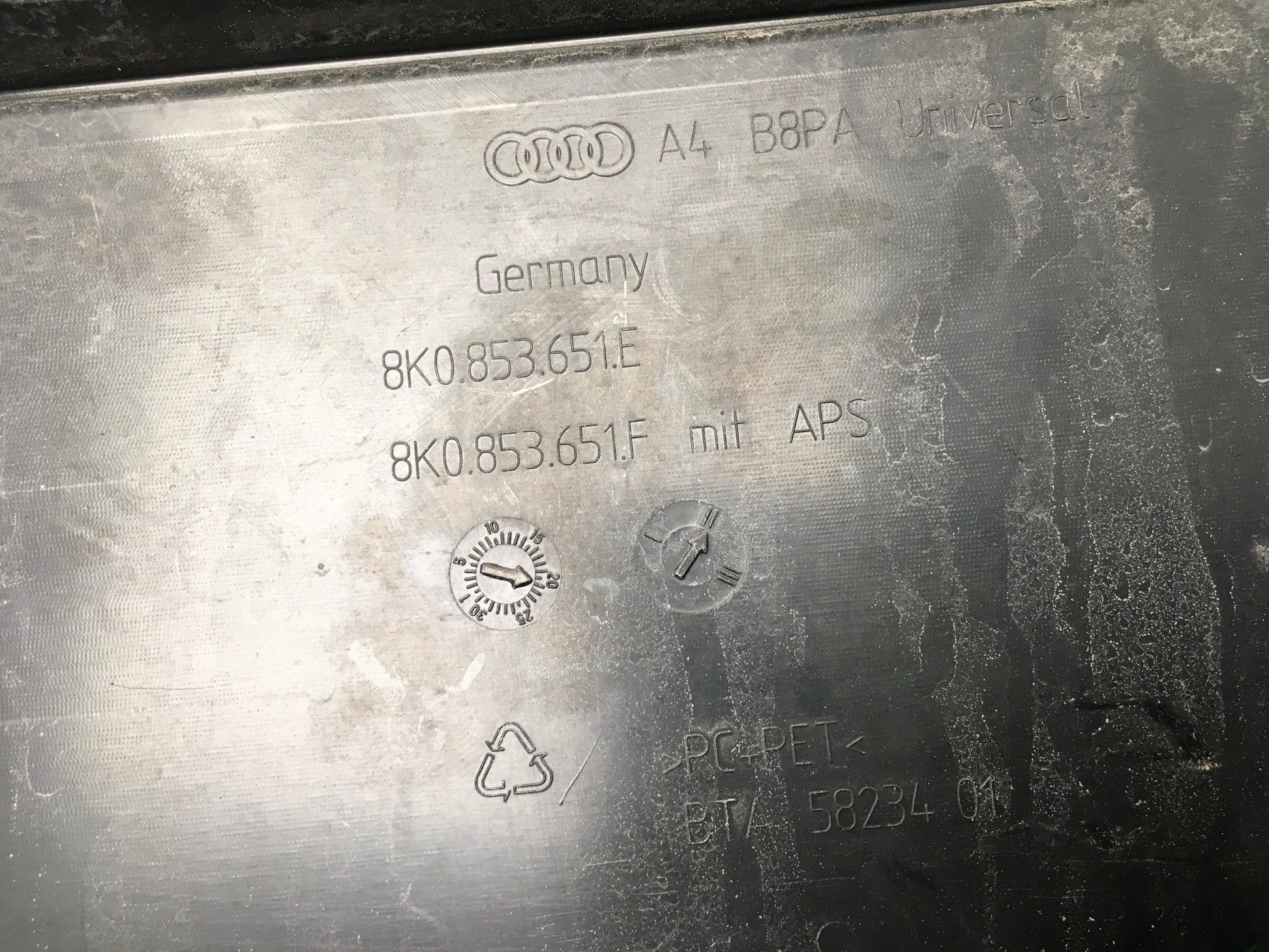 Rejilla frontal Audi A4 B8 remodelacion - 8K0853651F