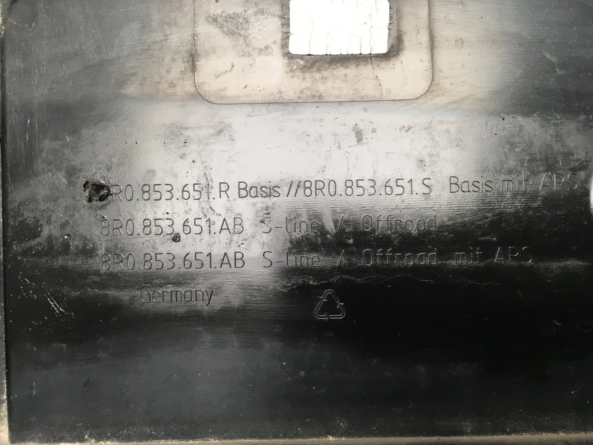 Rejilla frontal Audi Q5 8R 8R0853651S - 8R0853651R