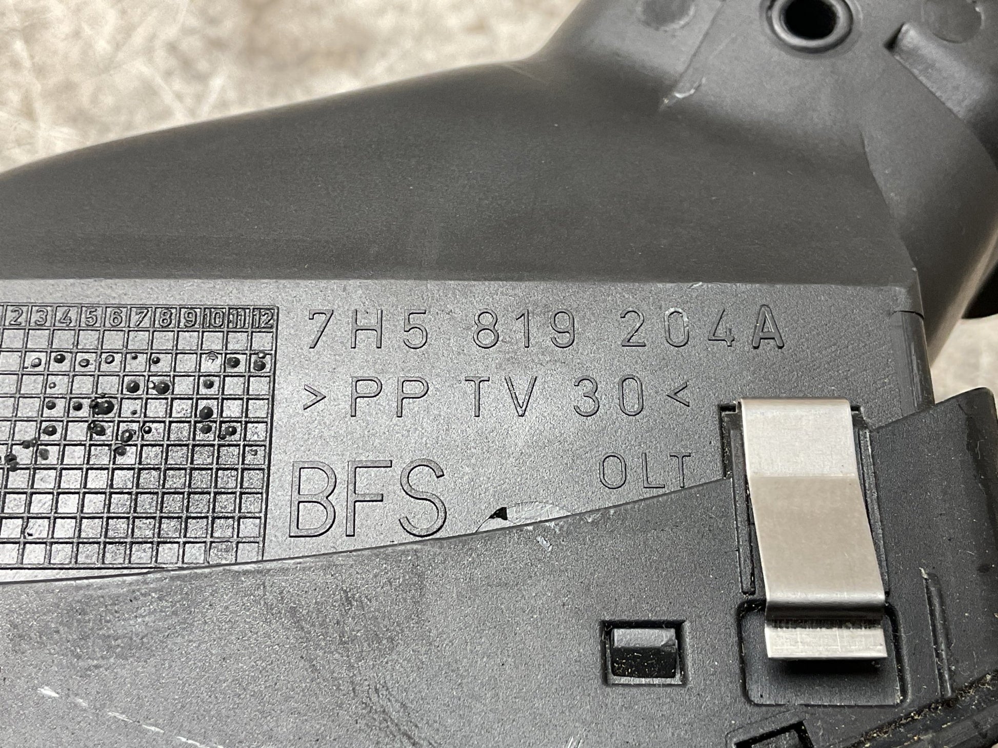 Rejilla Salpicadero dcha VW T5 2003-2010 - 7H5819204A