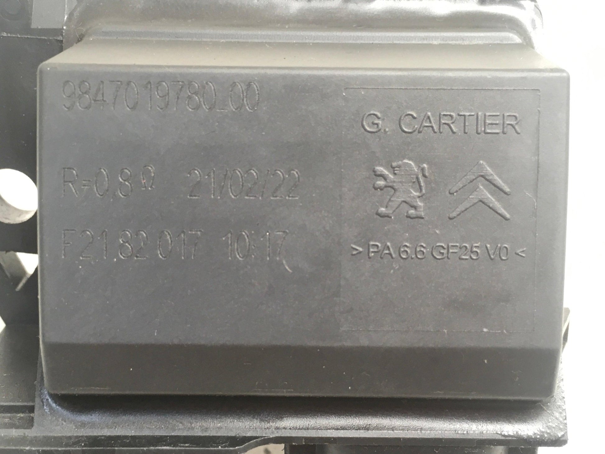 Rele Electroventilador PSA 9847019780 - 9847019780