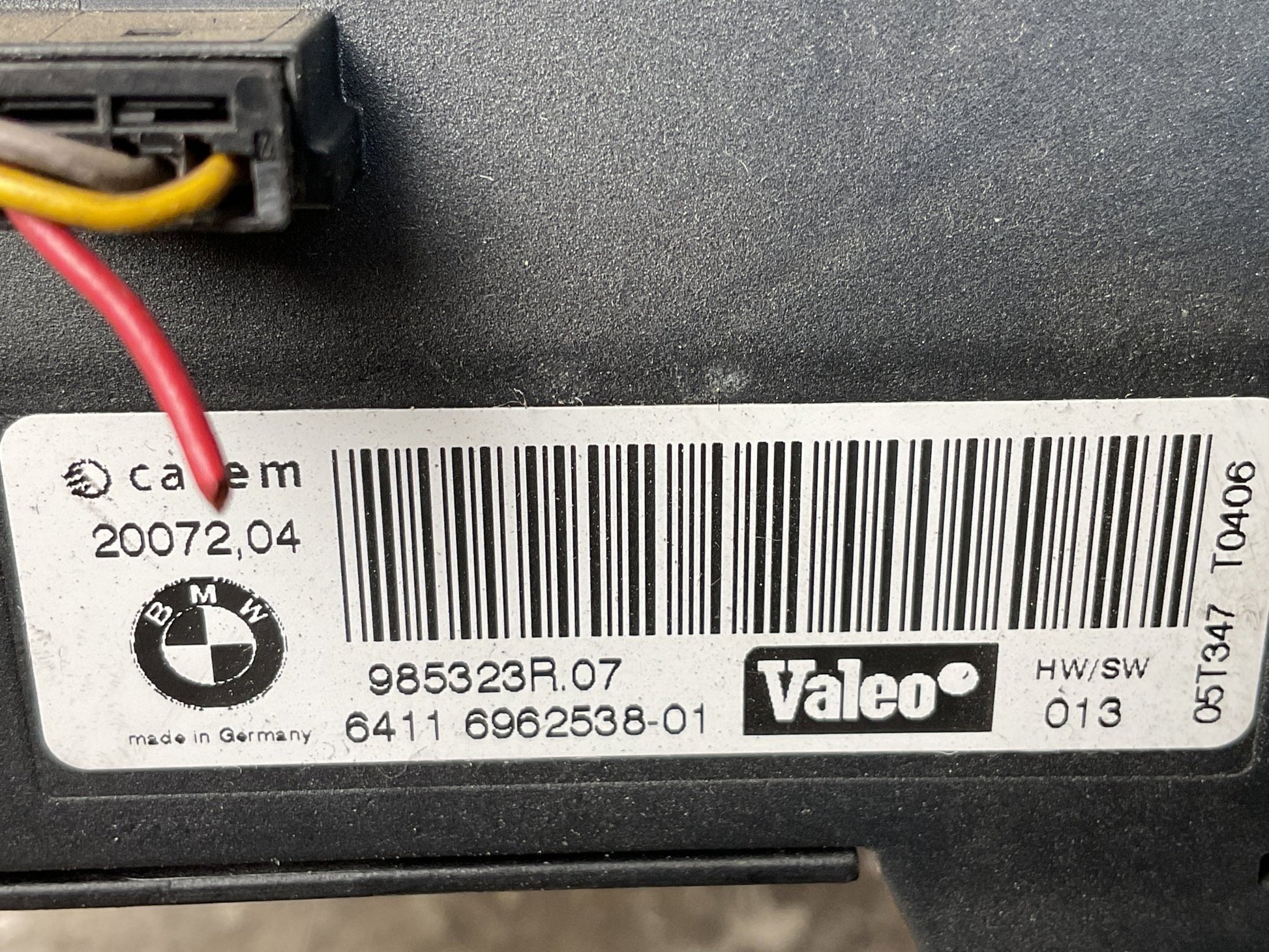 Resistencia Calefaccion BMW 64116962538 - 64116962538