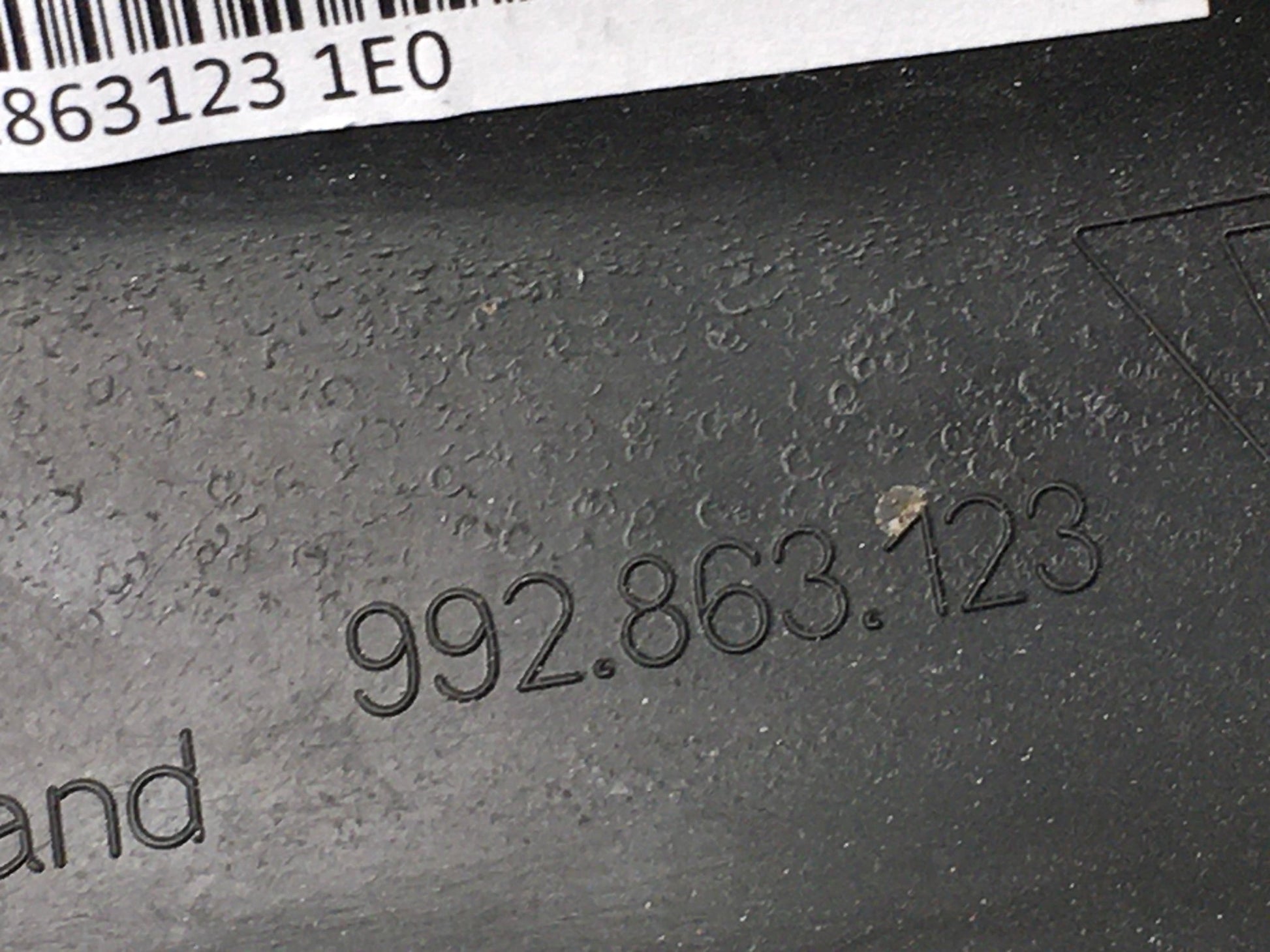 Revestimiento maletero Porsche 992 - 992863123