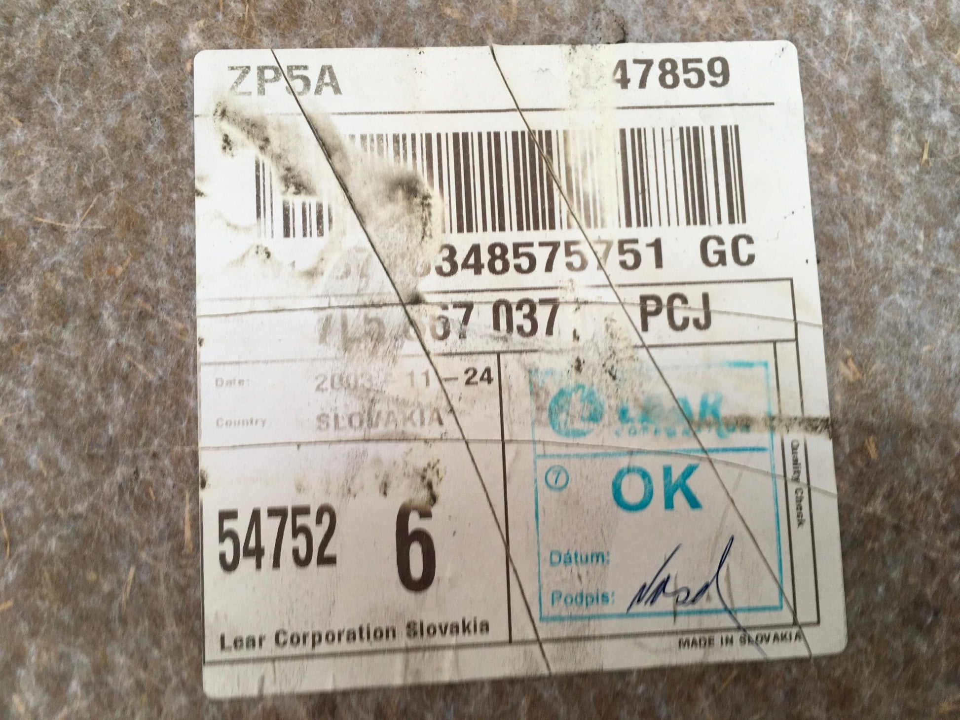 Revestimiento maletero Porsche Cayenne 9PA - 7L5867037