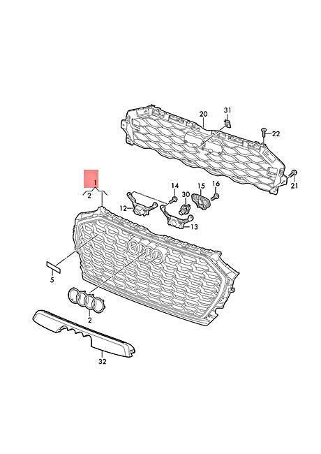 Rejilla Radiador Audi Q5 SQ5