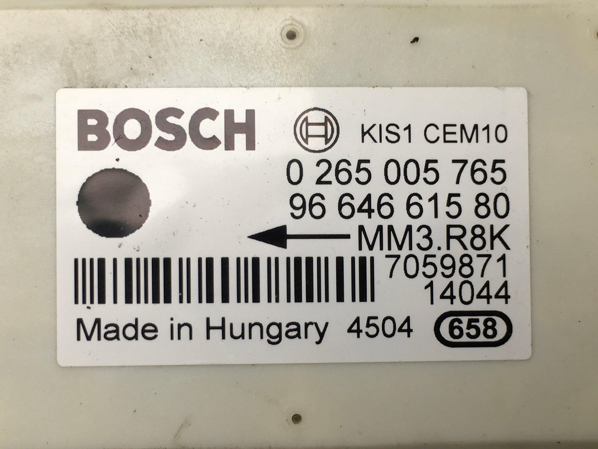 Sensor Aceleracion PSA 9664661580 - 9664661580