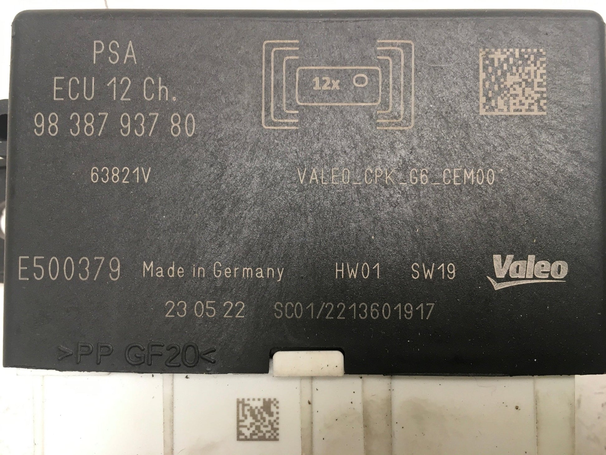 Sensor de aparcamiento PSA 9838793780 - 9838793780