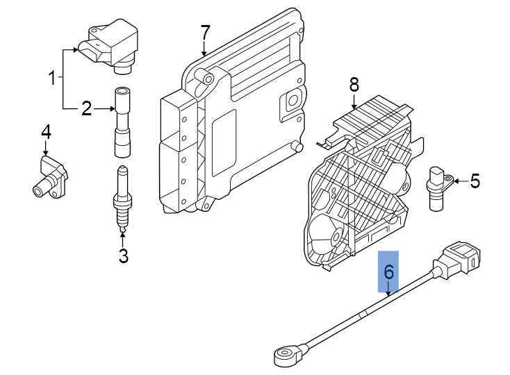 Sensor detonacion Cupra Formentor KM7 - 07K905377N