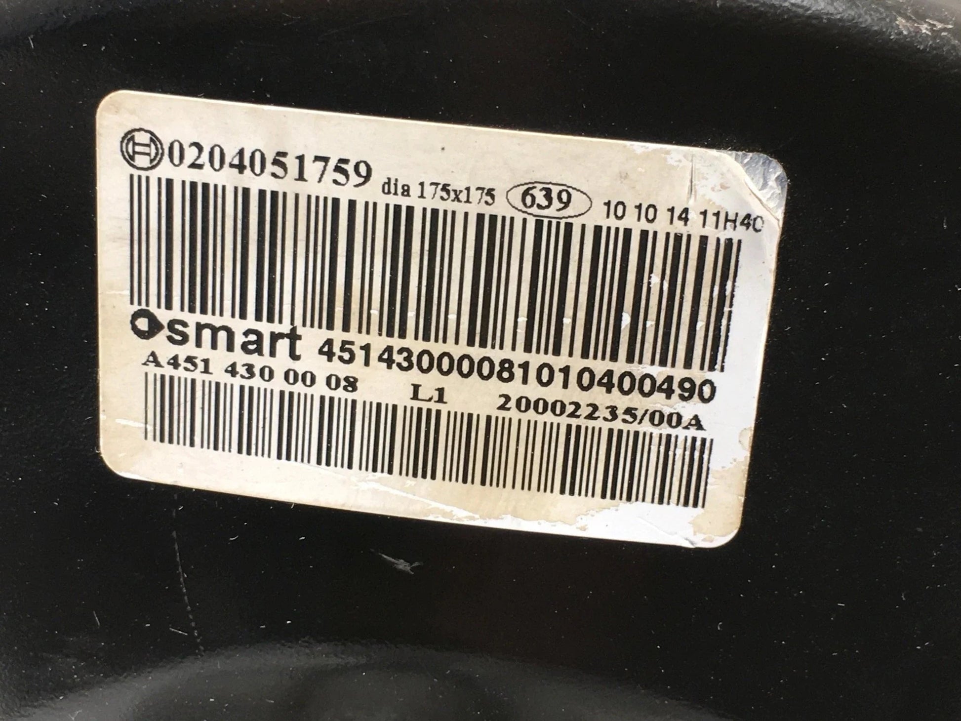 Servo freno Smart Fortwo W451