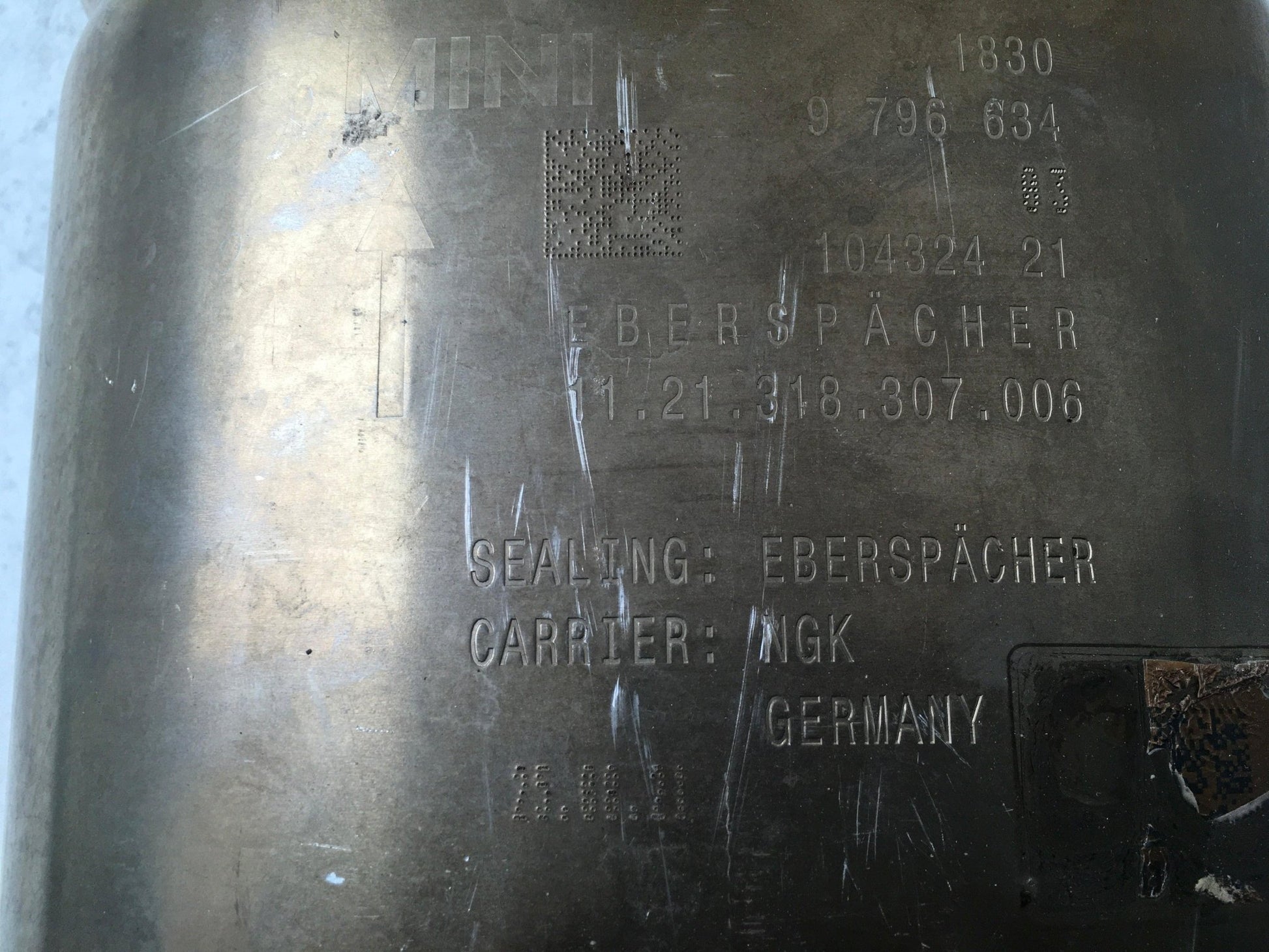 Silenciador escape Mini Cooper S F56 F57 - 18309796634