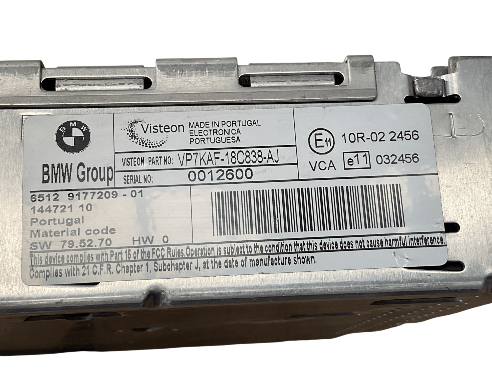 Sistema audio BMW Serie 1 07-11 - RA9177209011