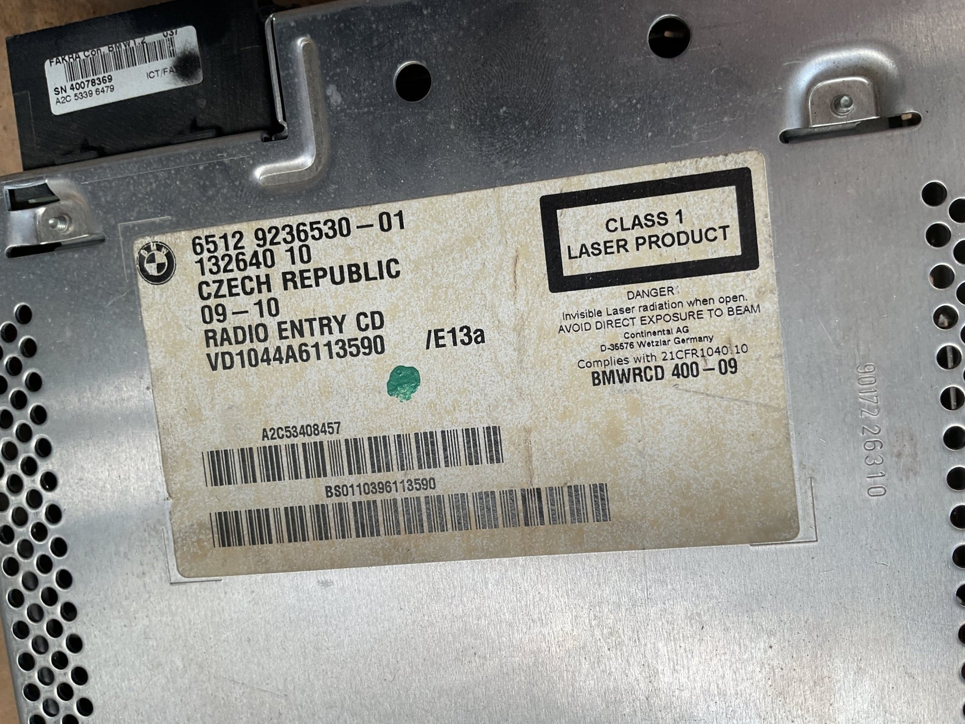Sistema audio BMW Serie 3 07-12 - 6512923653001