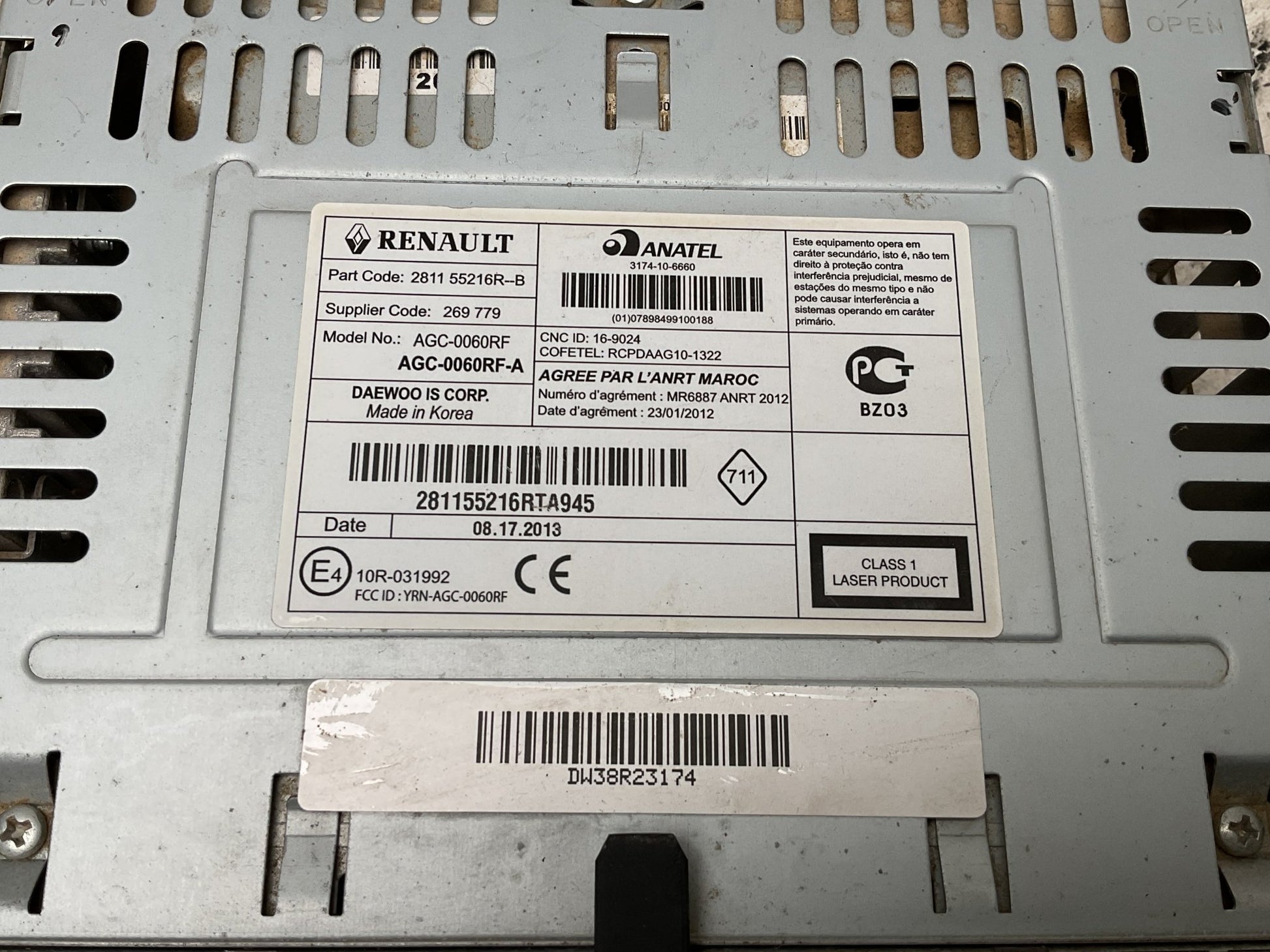 Sistema Audio Dacia Sandero 12-22 - 281155216R