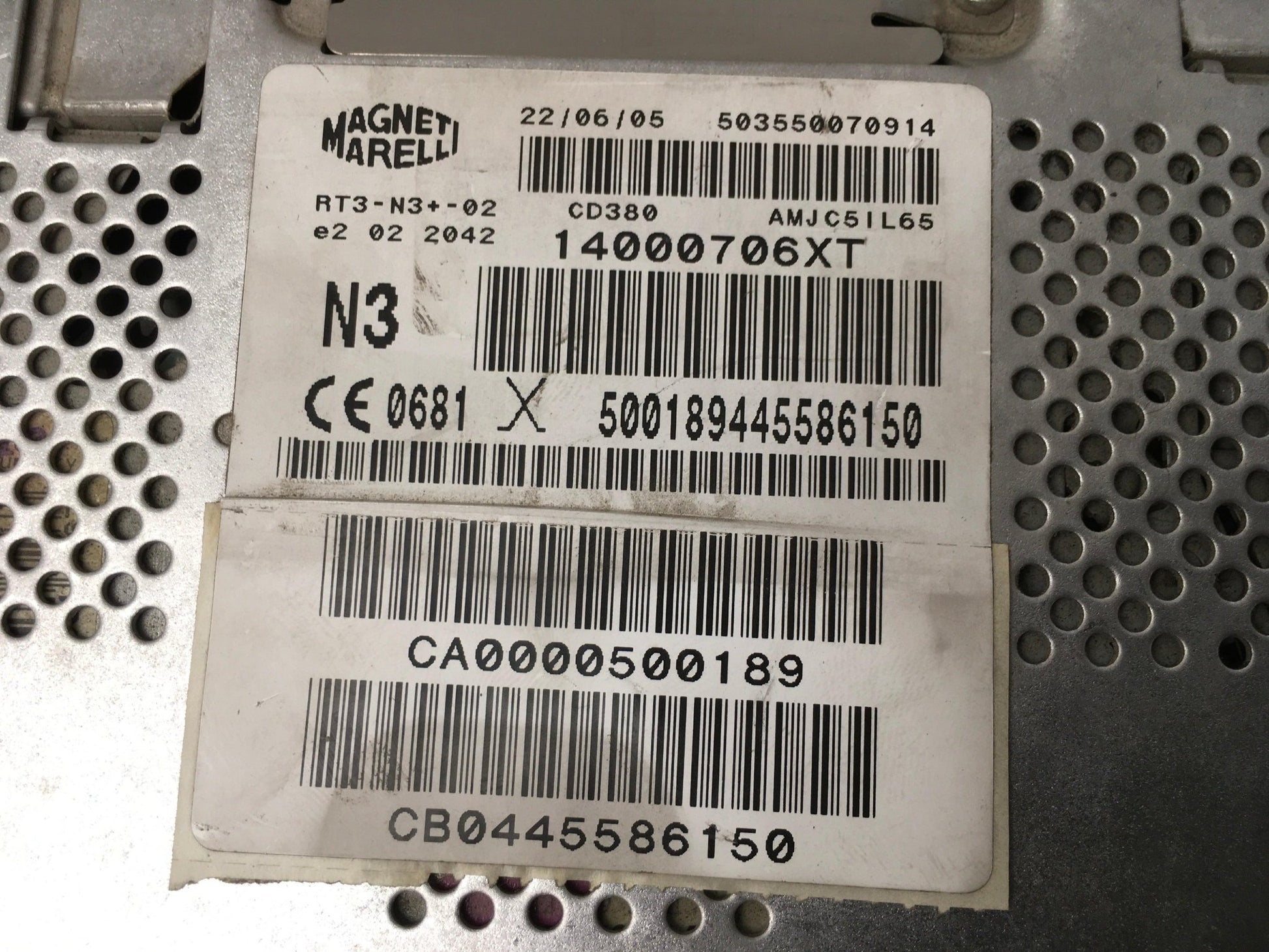 Sistema Audio Fiat Ulysse II - 14000706XT