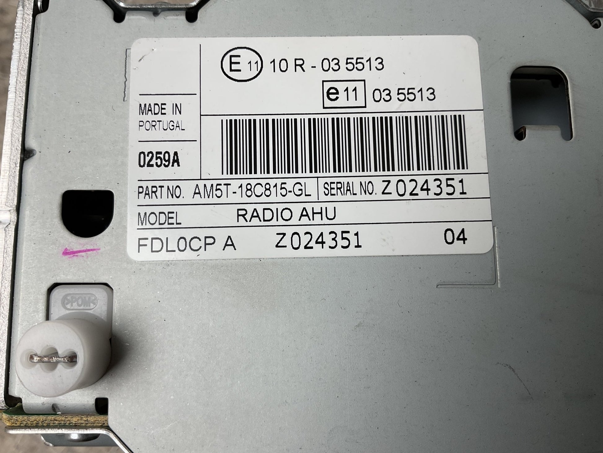 Sistema Audio Ford C - Max 2010 - 2019 - AM5T18C815GL