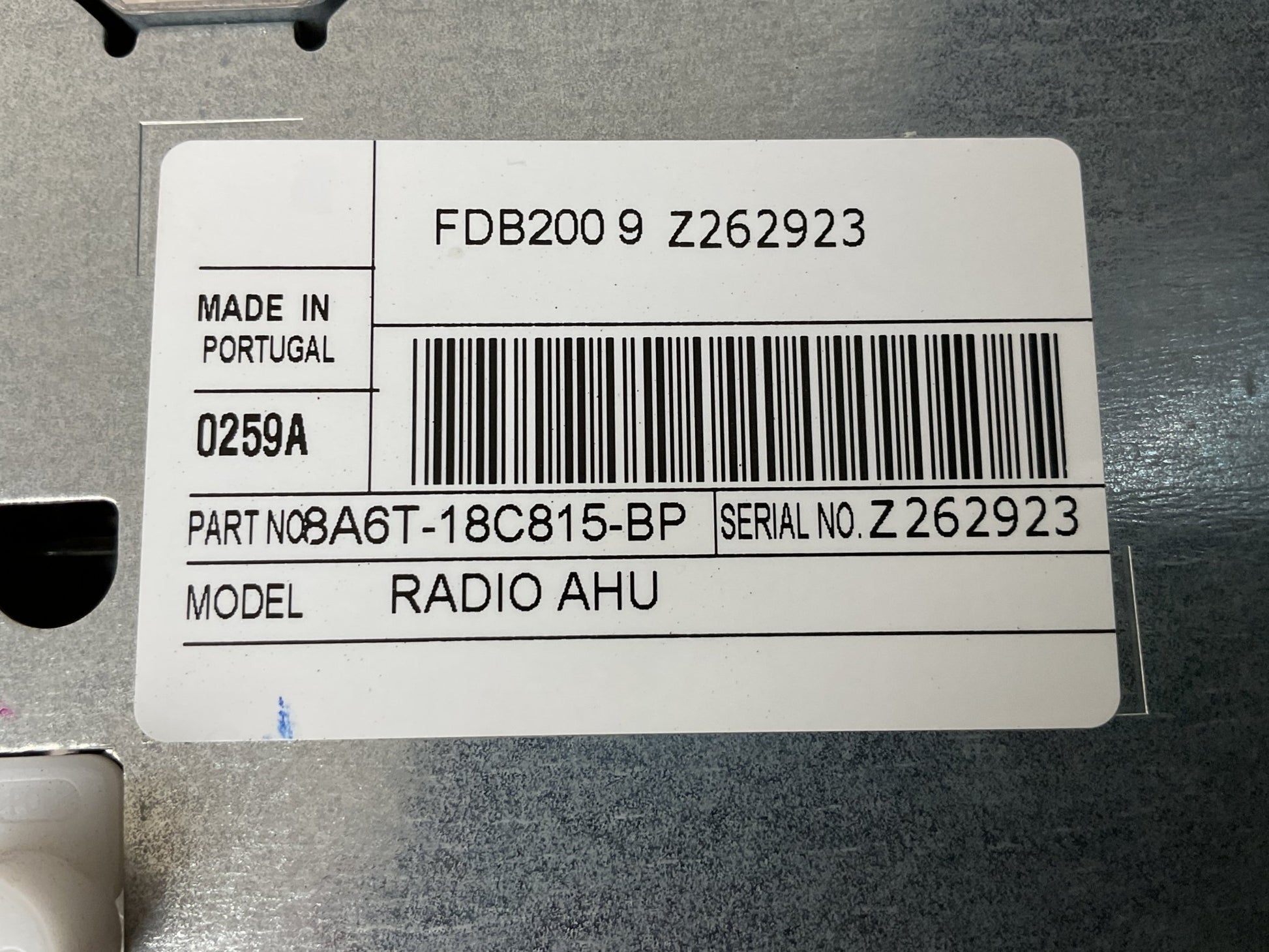 Sistema Audio Ford Fiesta 2008 - 2017 - 8A6T18C815BP