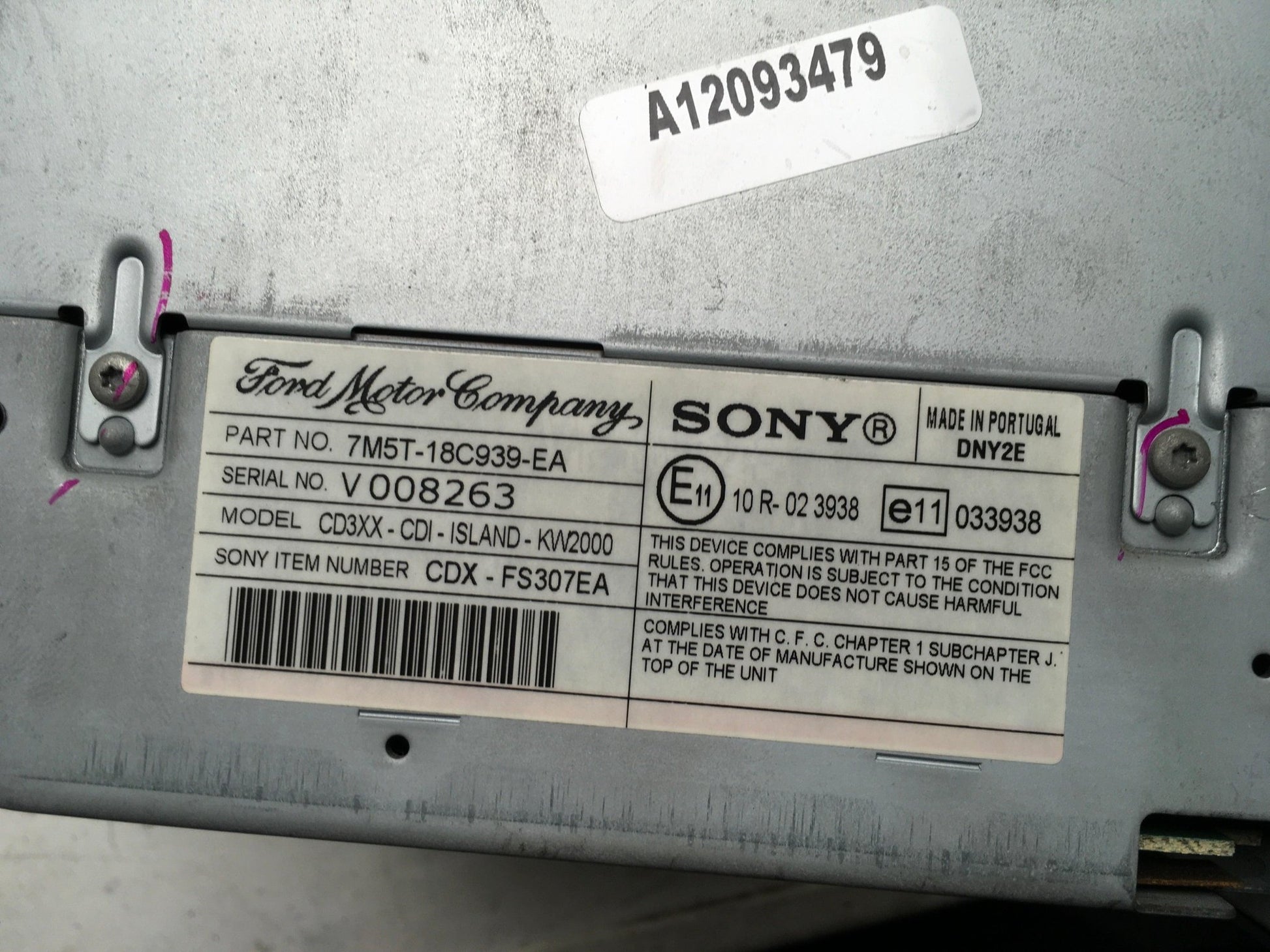 Sistema Audio Ford Focus II - 7M5T18C939EA