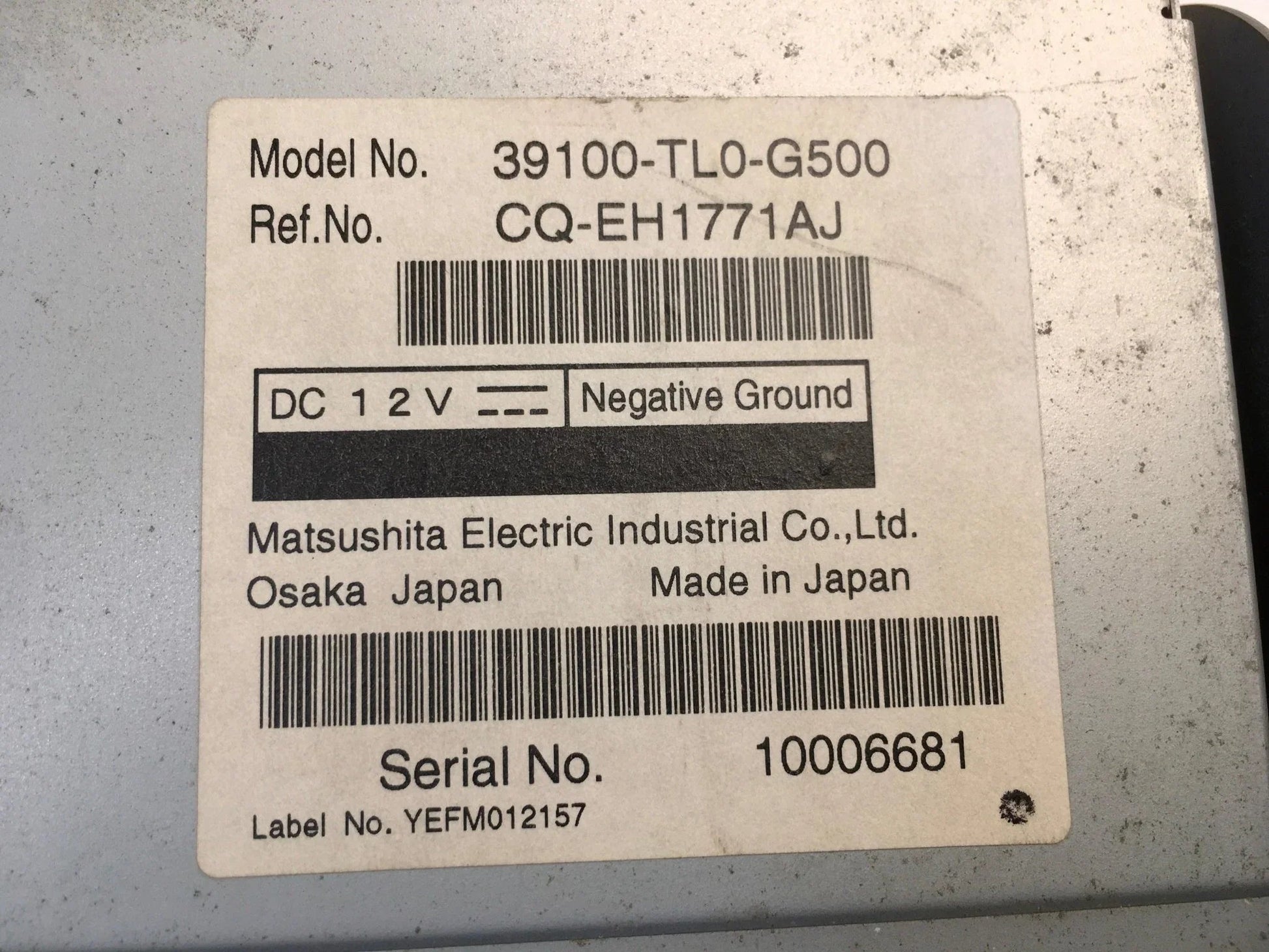 Sistema Audio Honda Accord VIII
