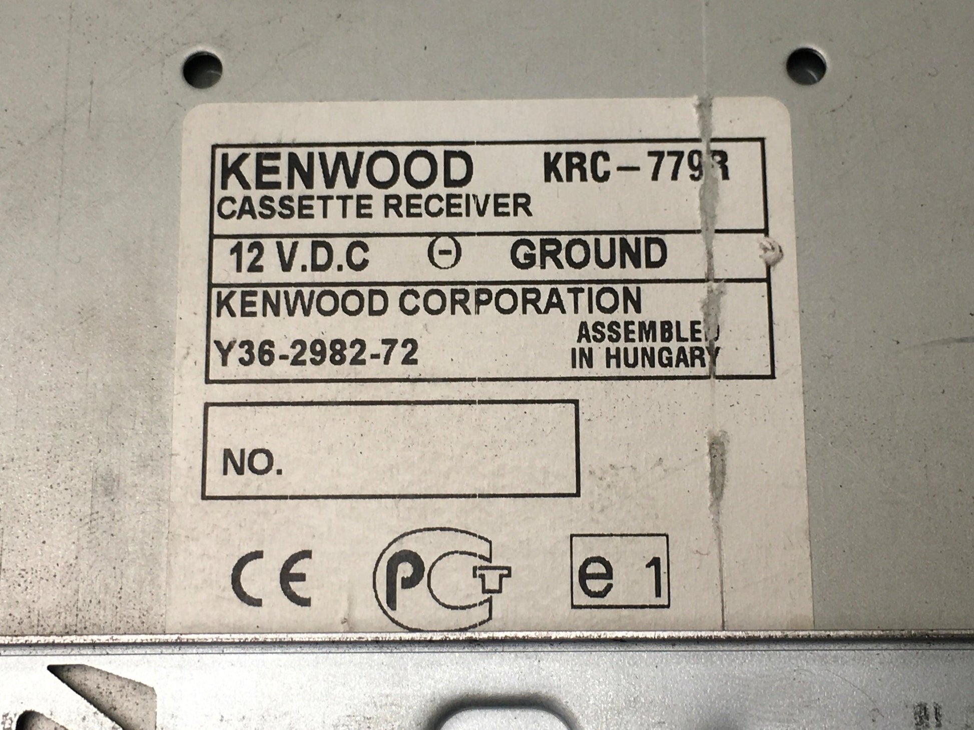 Sistema audio Kenwood KRC - 779R - KRC - 779R